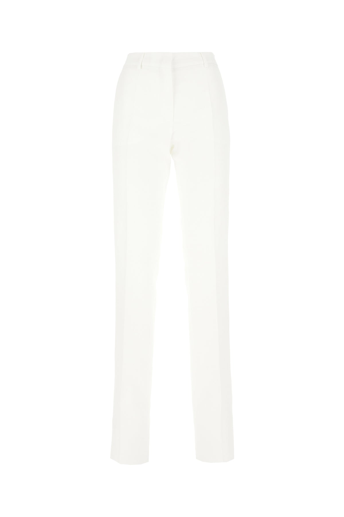 Sportmax Pantalone in misto viscosa bianca