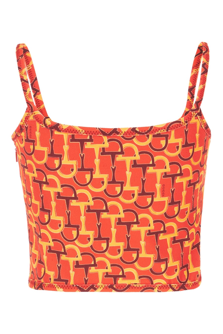 Gucci Top in cotone stampato, view 2
