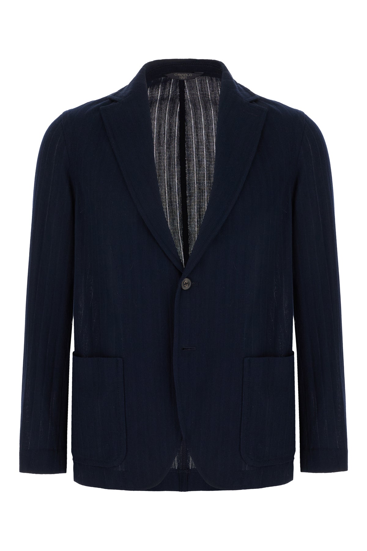 CIRCOLO Giacca in cotone blu navy