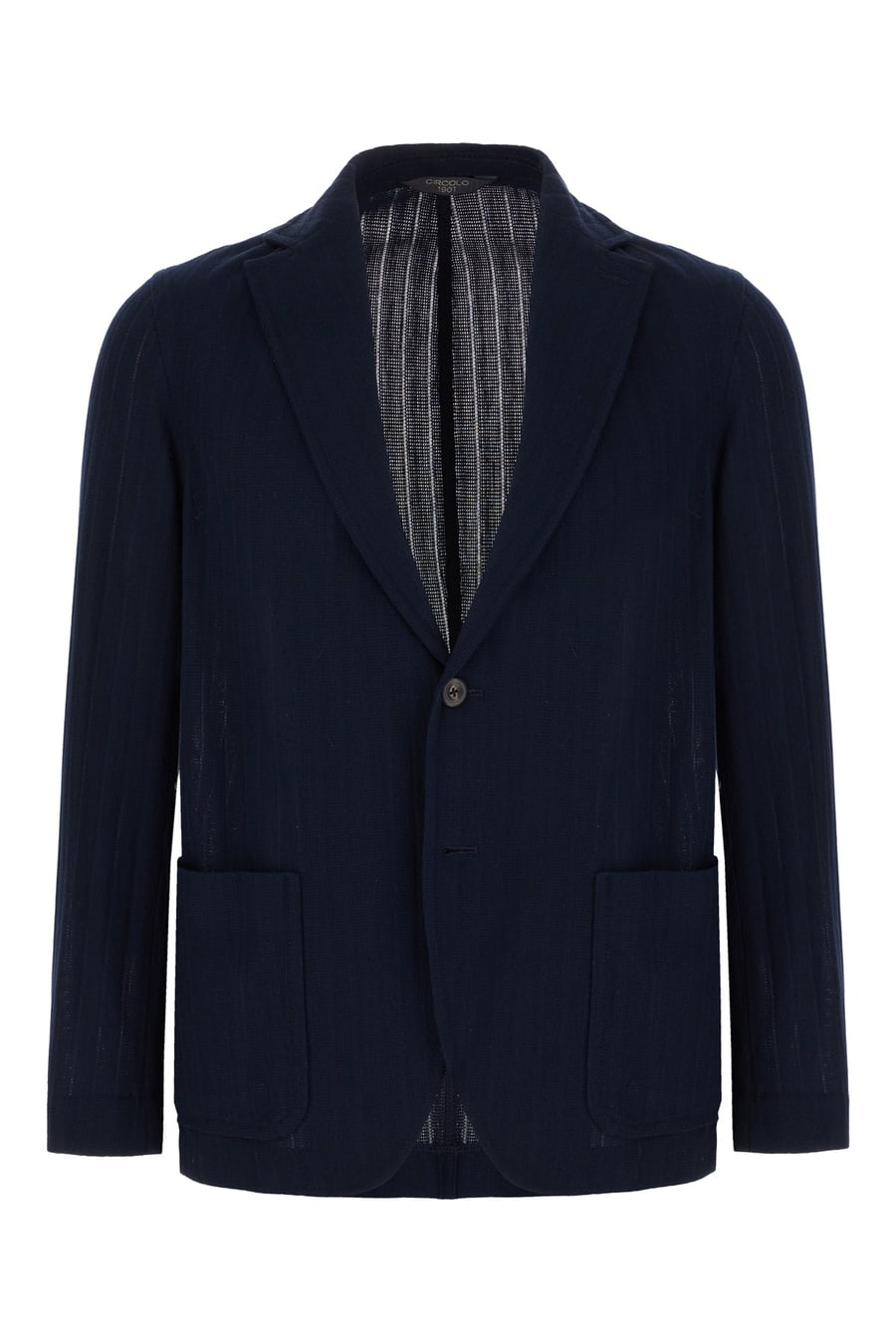 CIRCOLO Giacca in cotone blu navy
