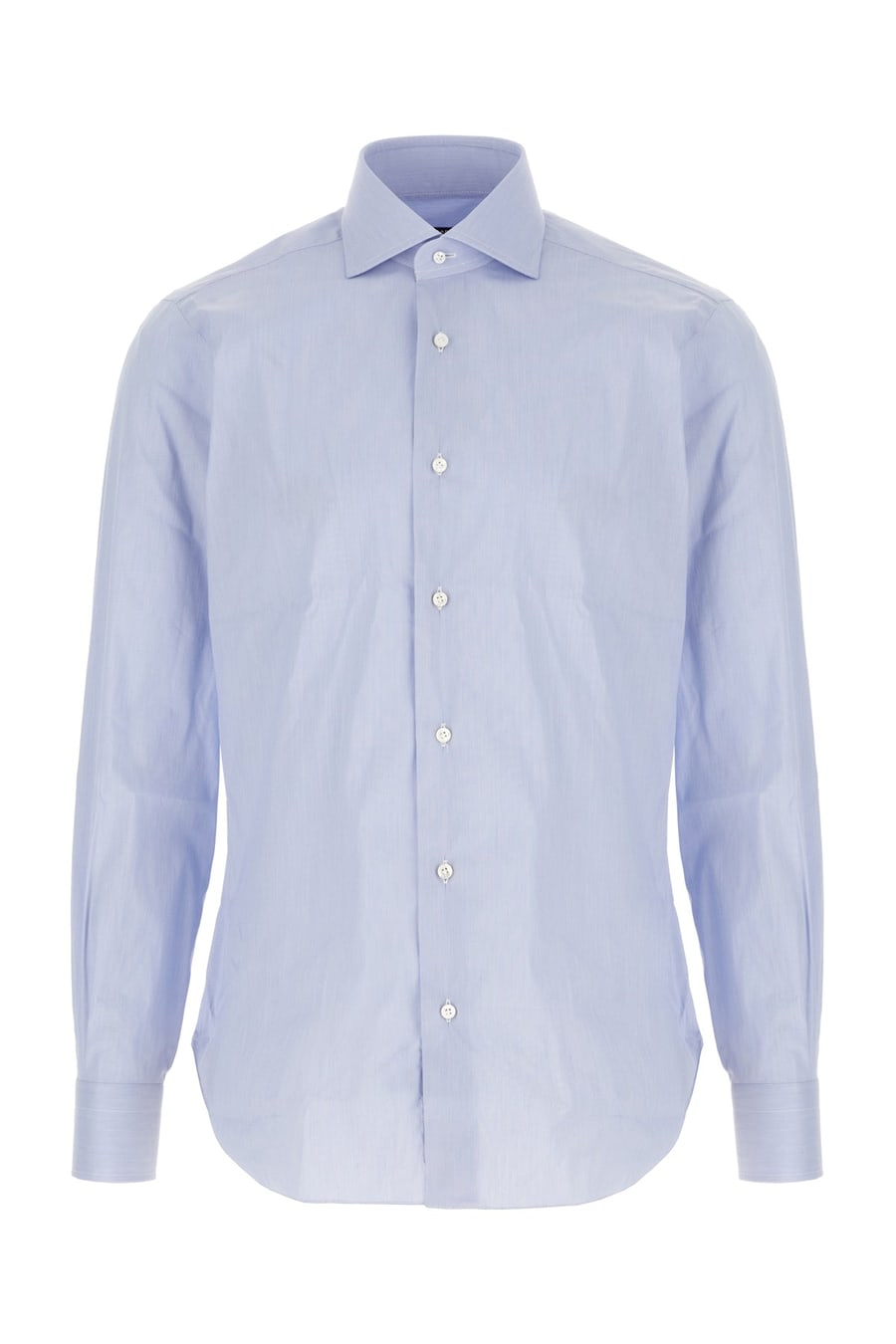 BARBA Camicia in popeline azzurro