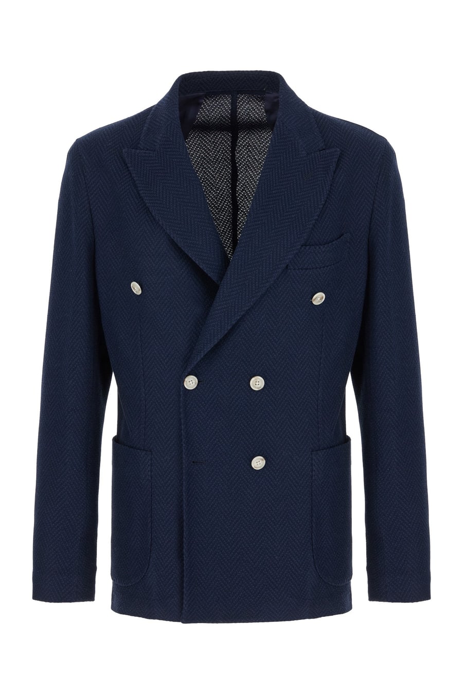 BARBA Giacca in cotone blu navy