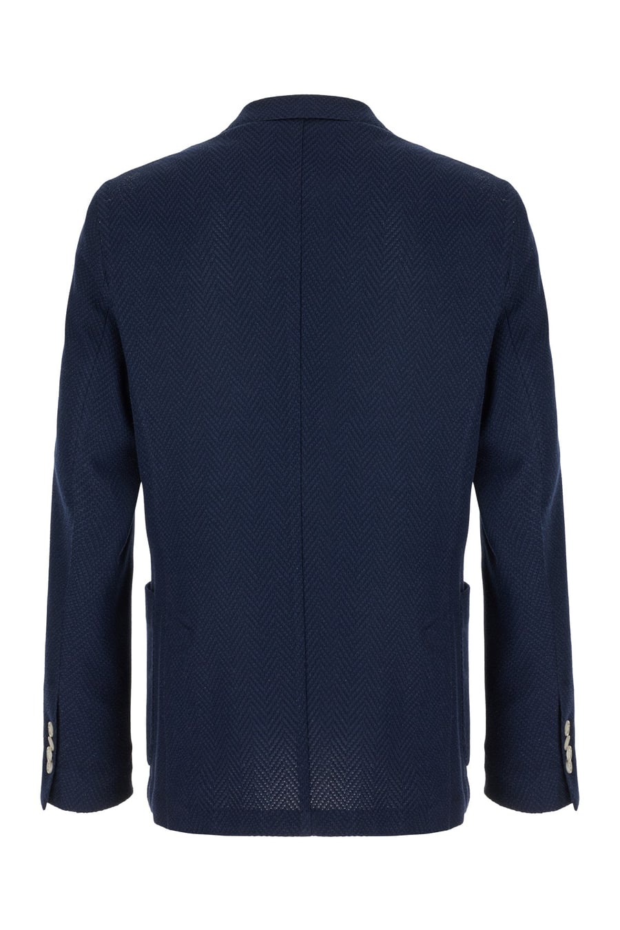 BARBA Giacca in cotone blu navy, view 2