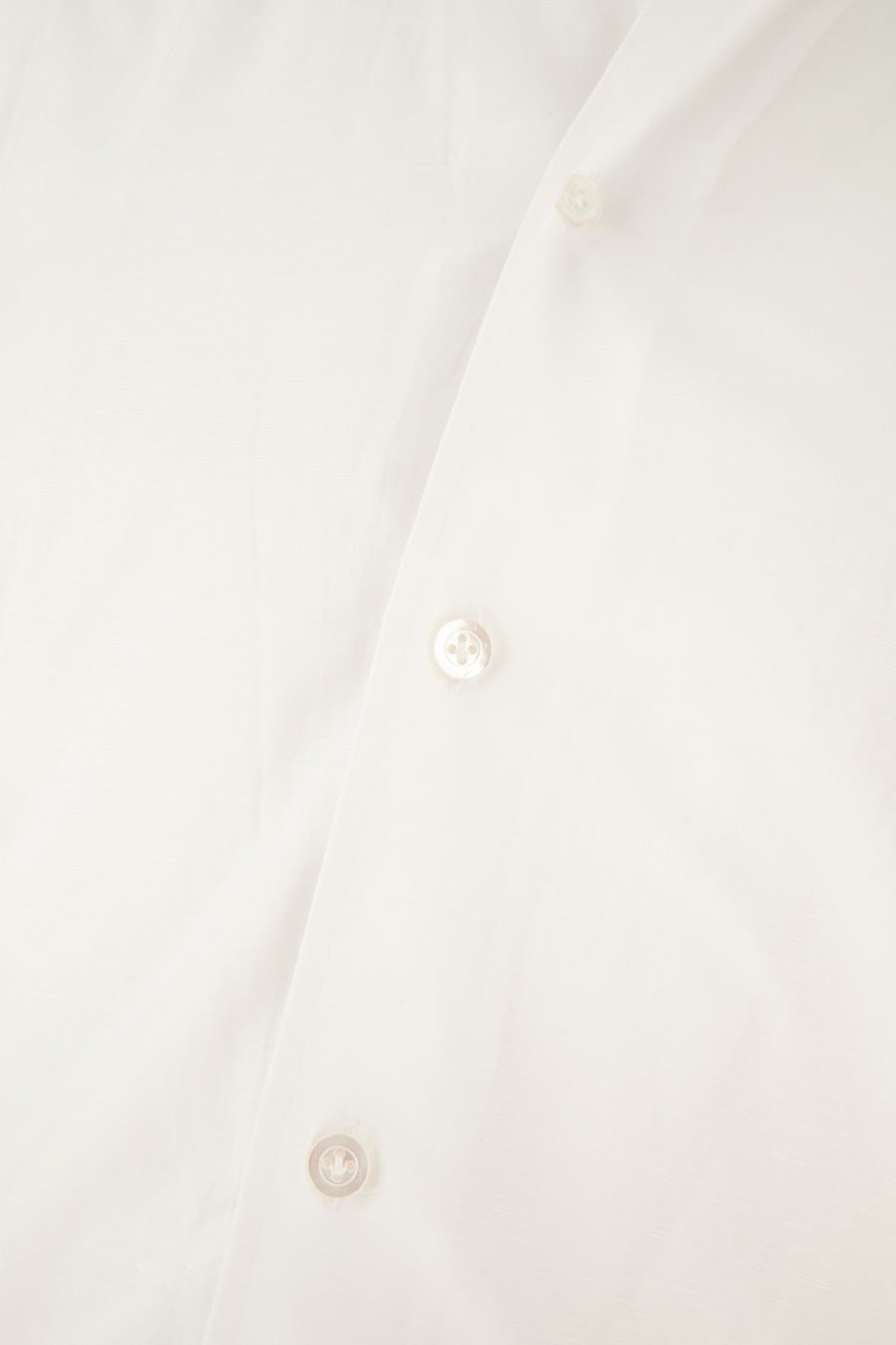 BARBA Camicia in misto cotone bianco, view 3