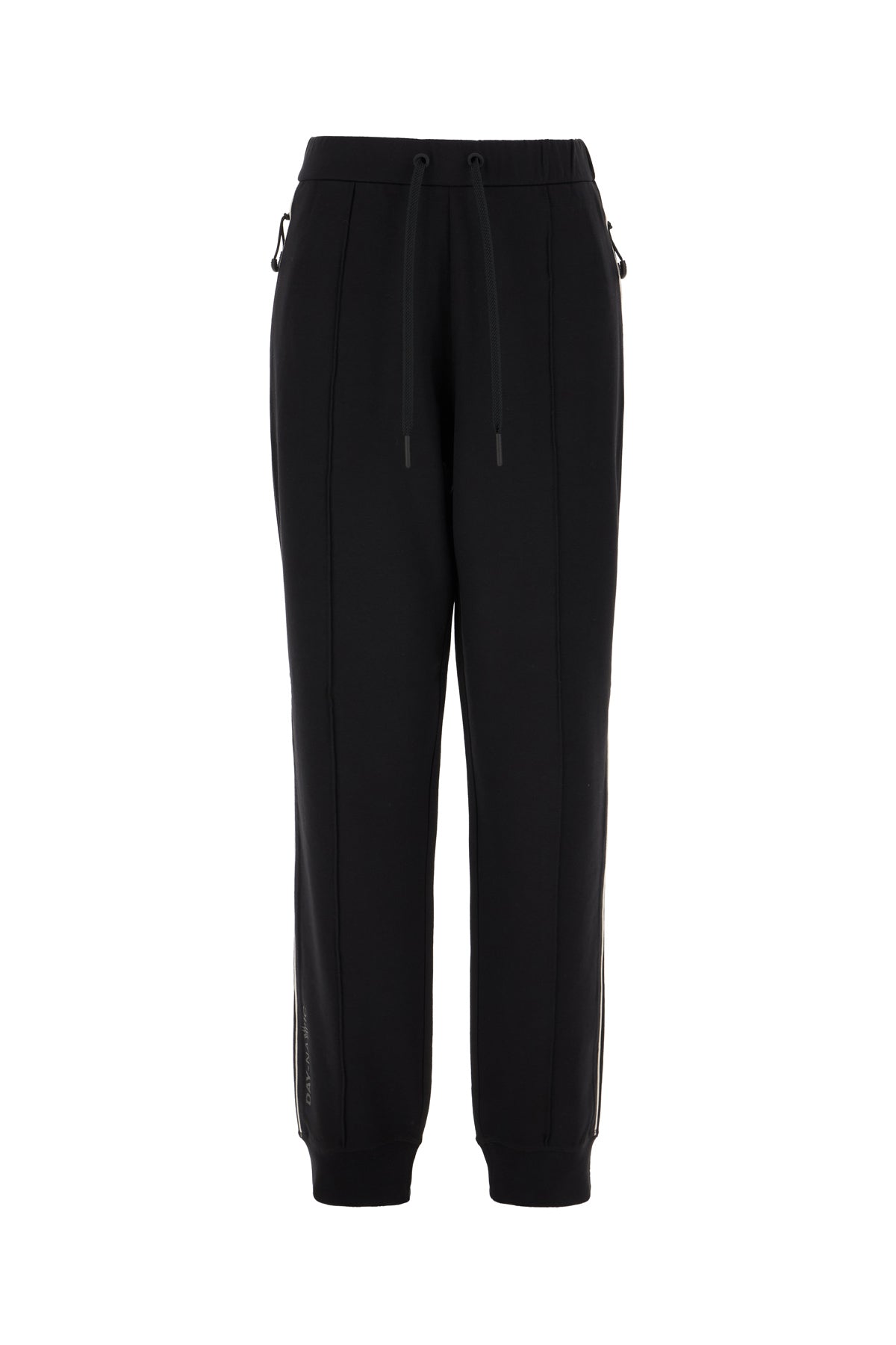 MONCLER GRENOBLE Pantalone jogging in misto cotone stretch nero