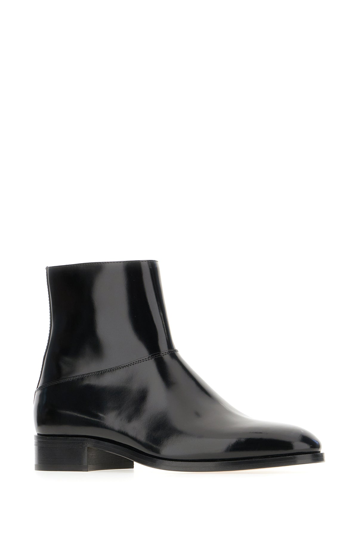 Valentino Garavani Stivaletti in pelle nera, view 2
