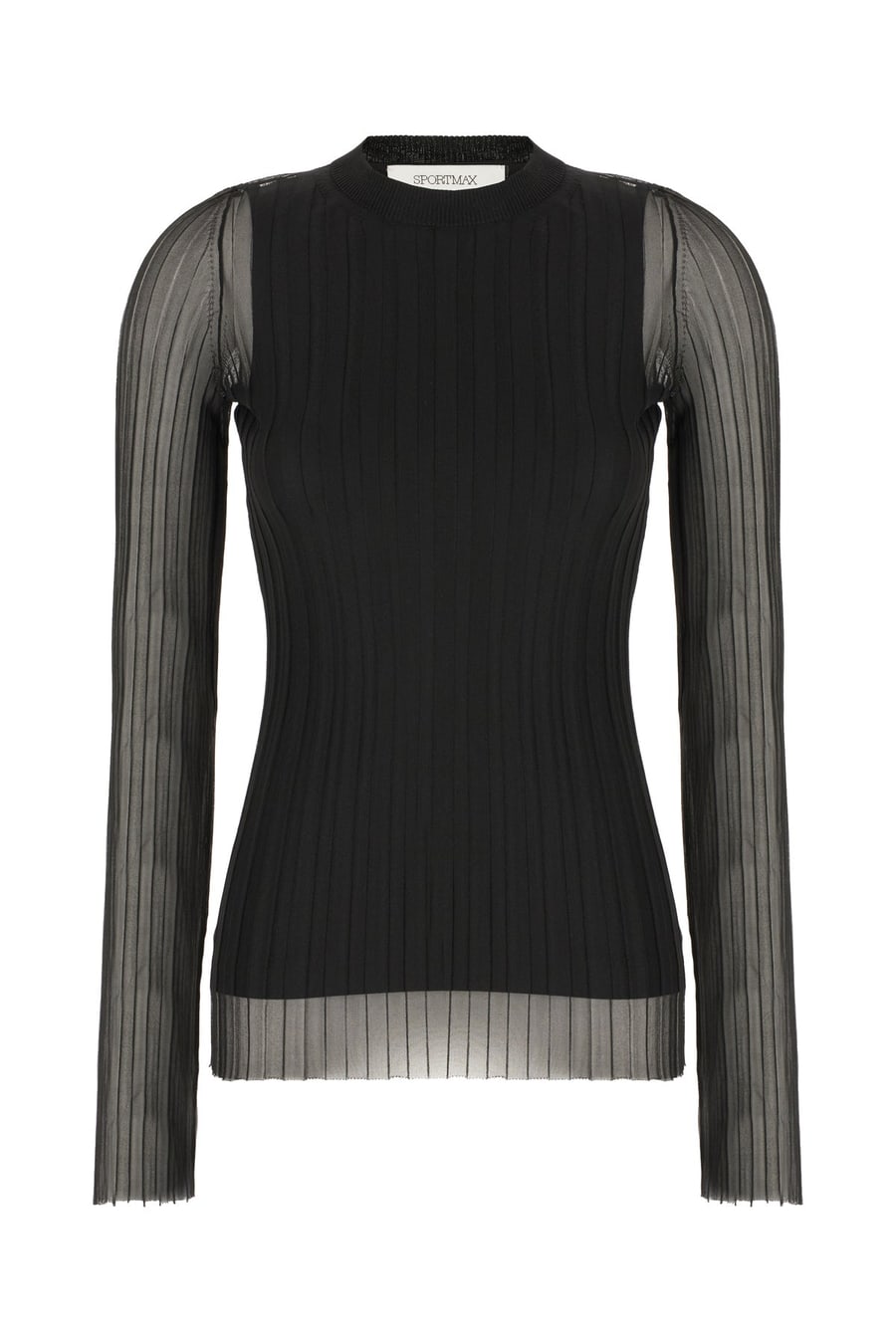 Sportmax Top in nylon nero