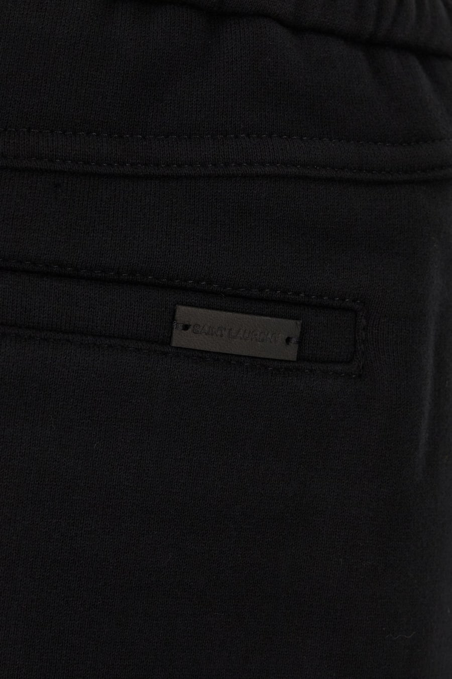 Saint Laurent Bermuda in cotone nero, view 3