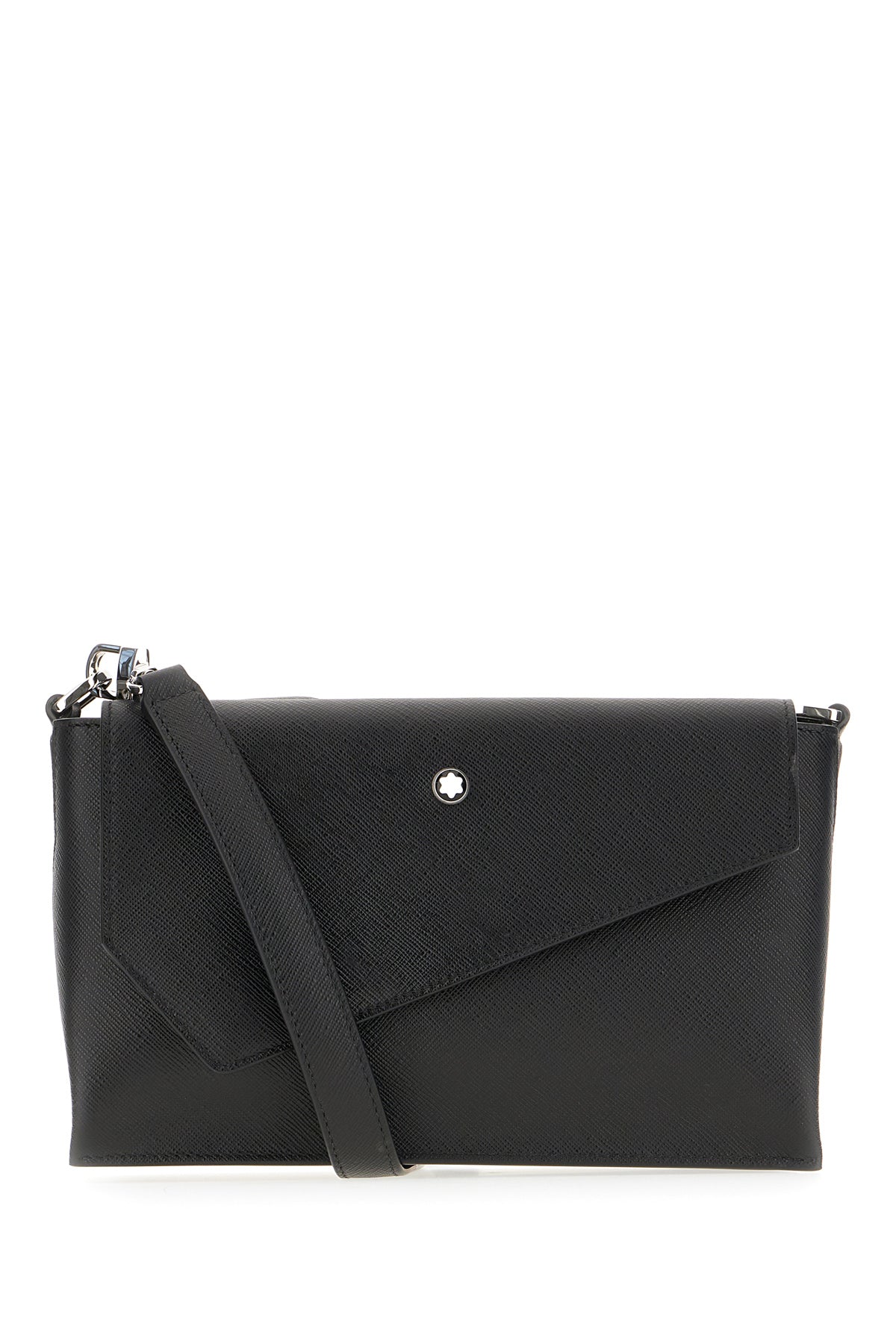 MONTBLANC Borsa a tracolla in pelle nera