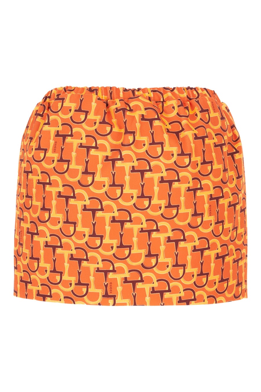 Gucci Minigonna in cotone stampato, view 2