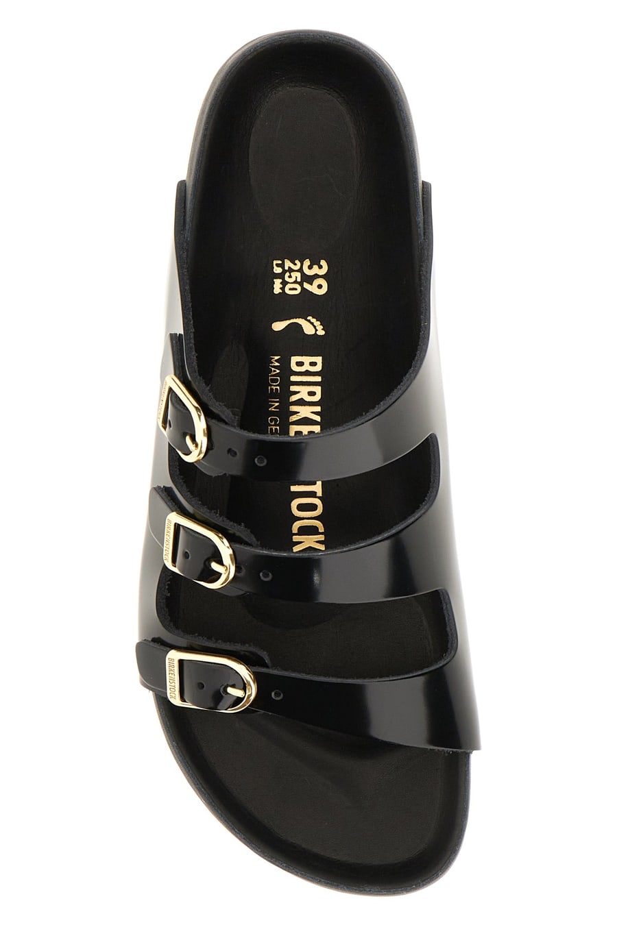 BIRKENSTOCK Sandali Florida Fresh in pelle nera, view 4