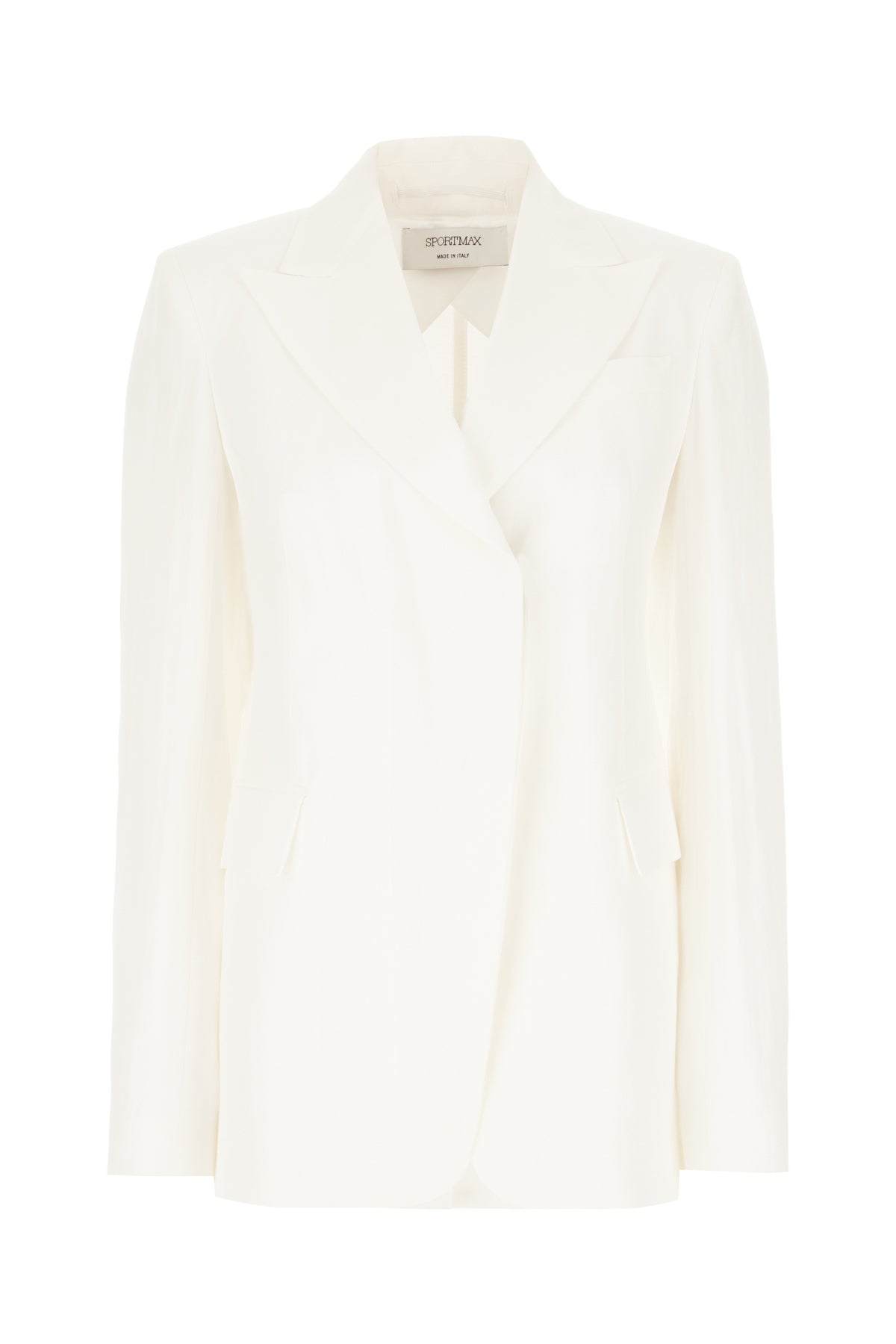 Sportmax Giacca in misto viscosa bianco
