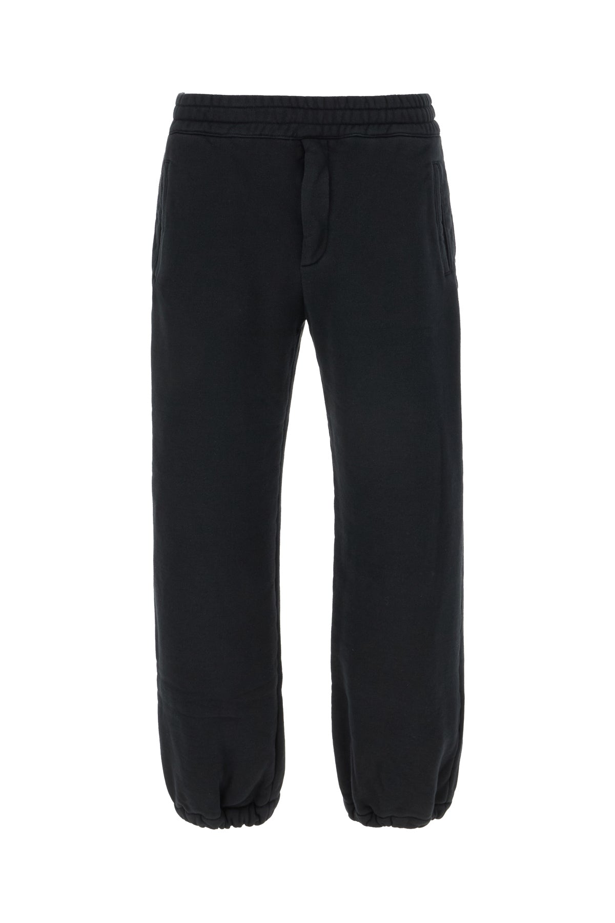 Alexander McQueen Pantalone jogging in cotone nero