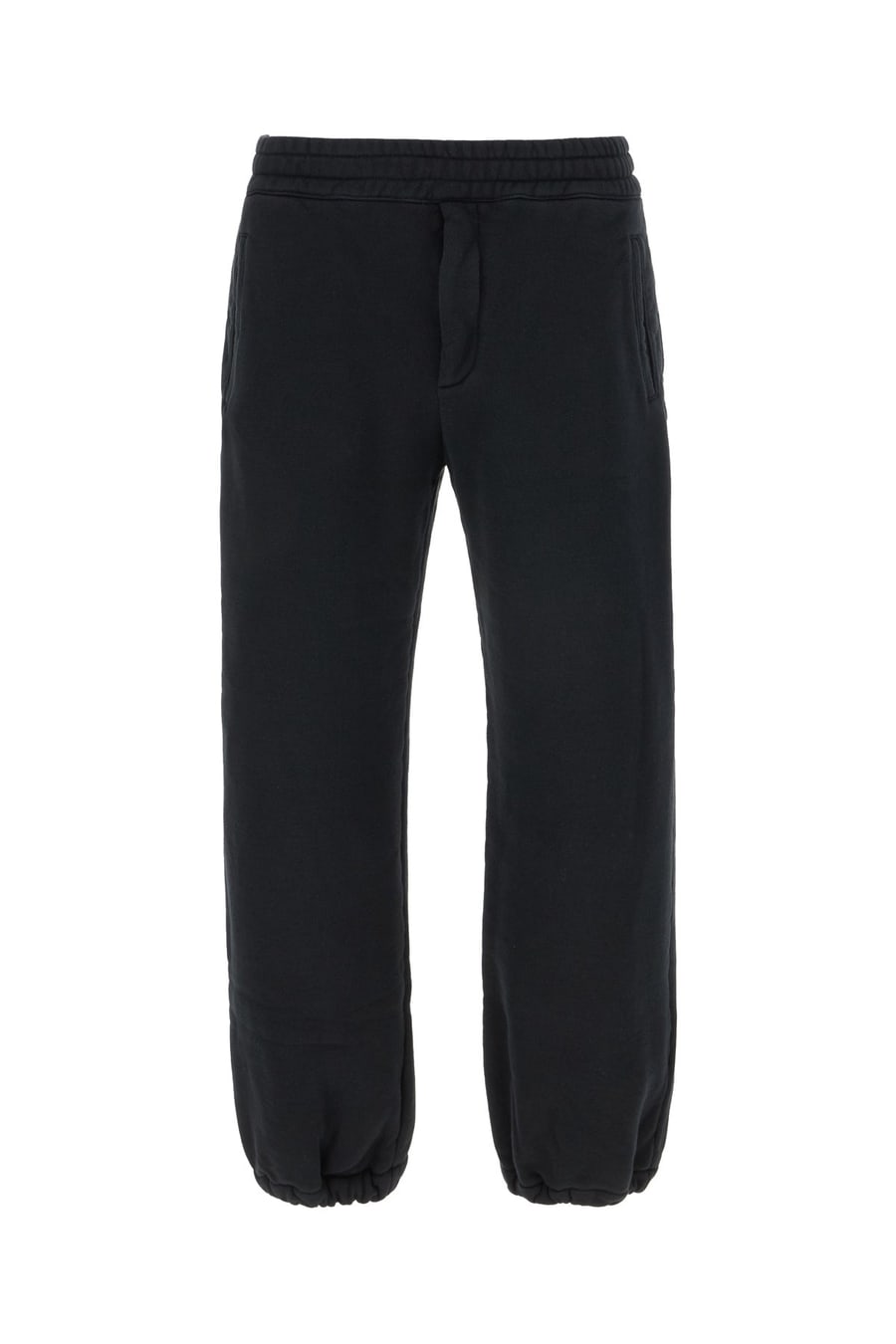 Alexander McQueen Pantalone jogging in cotone nero
