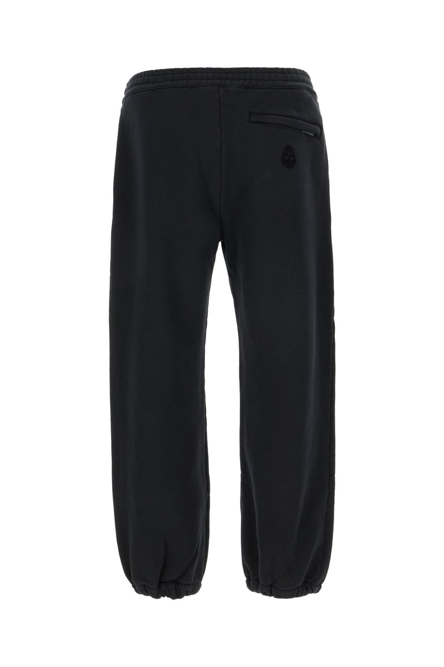 Alexander McQueen Pantalone jogging in cotone nero, view 2