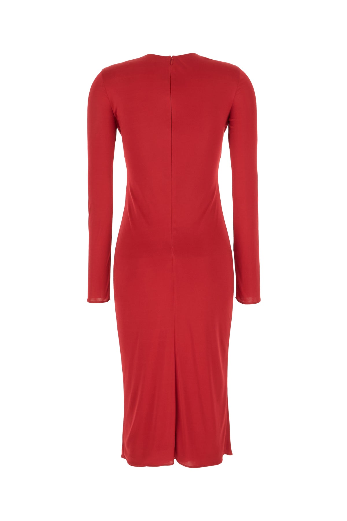 Versace Abito in viscosa rossa, view 2