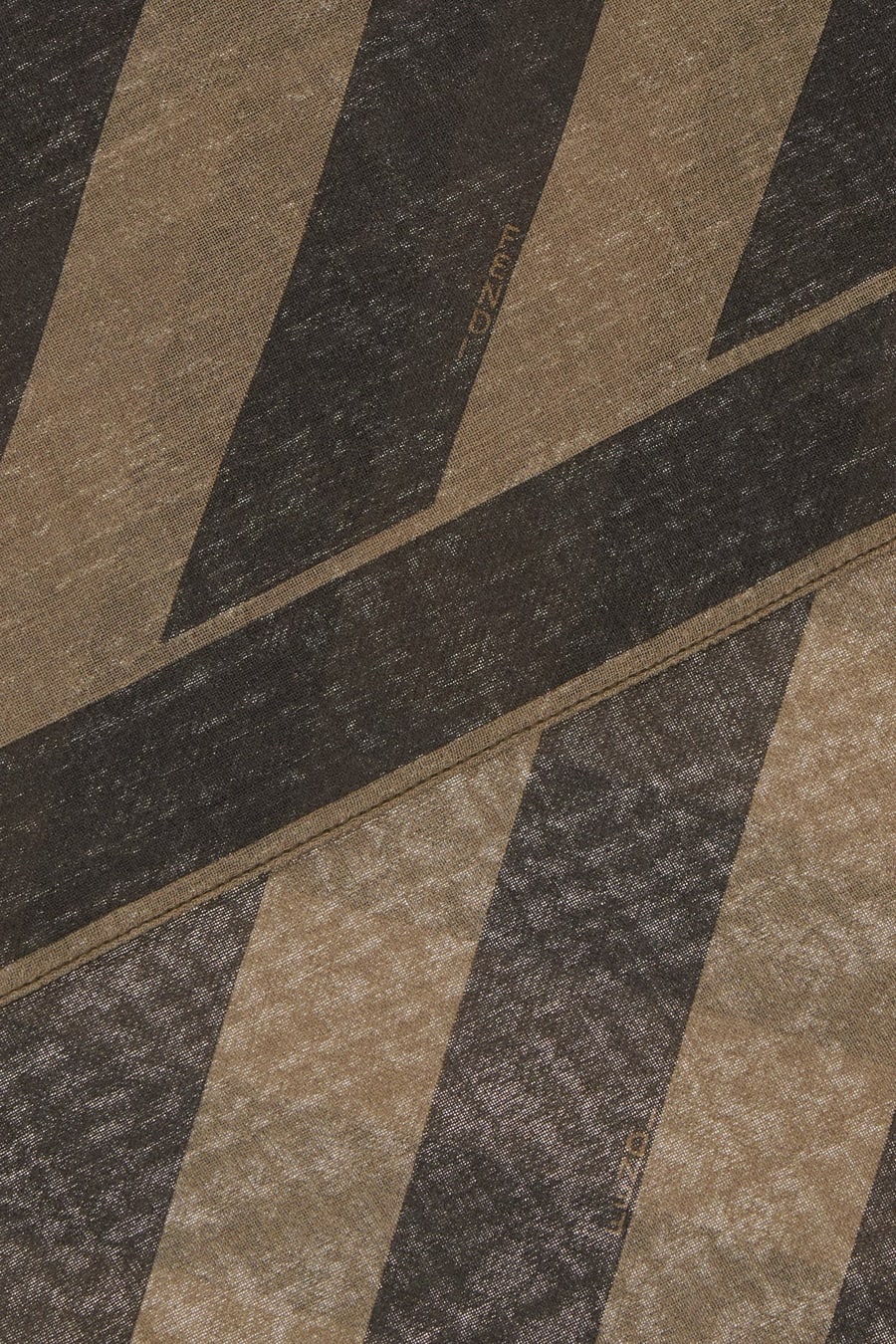 Fendi Sciarpa ricamata in lino e lana, view 2