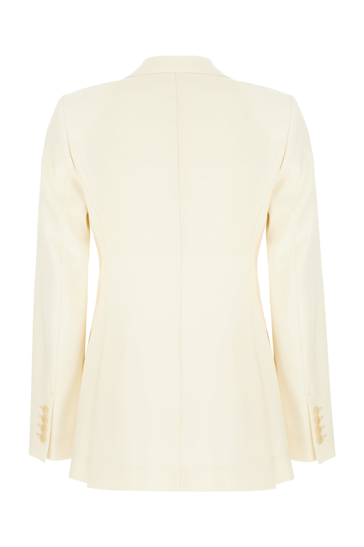 Max Mara Giacca in misto lana giallo pastello, view 2