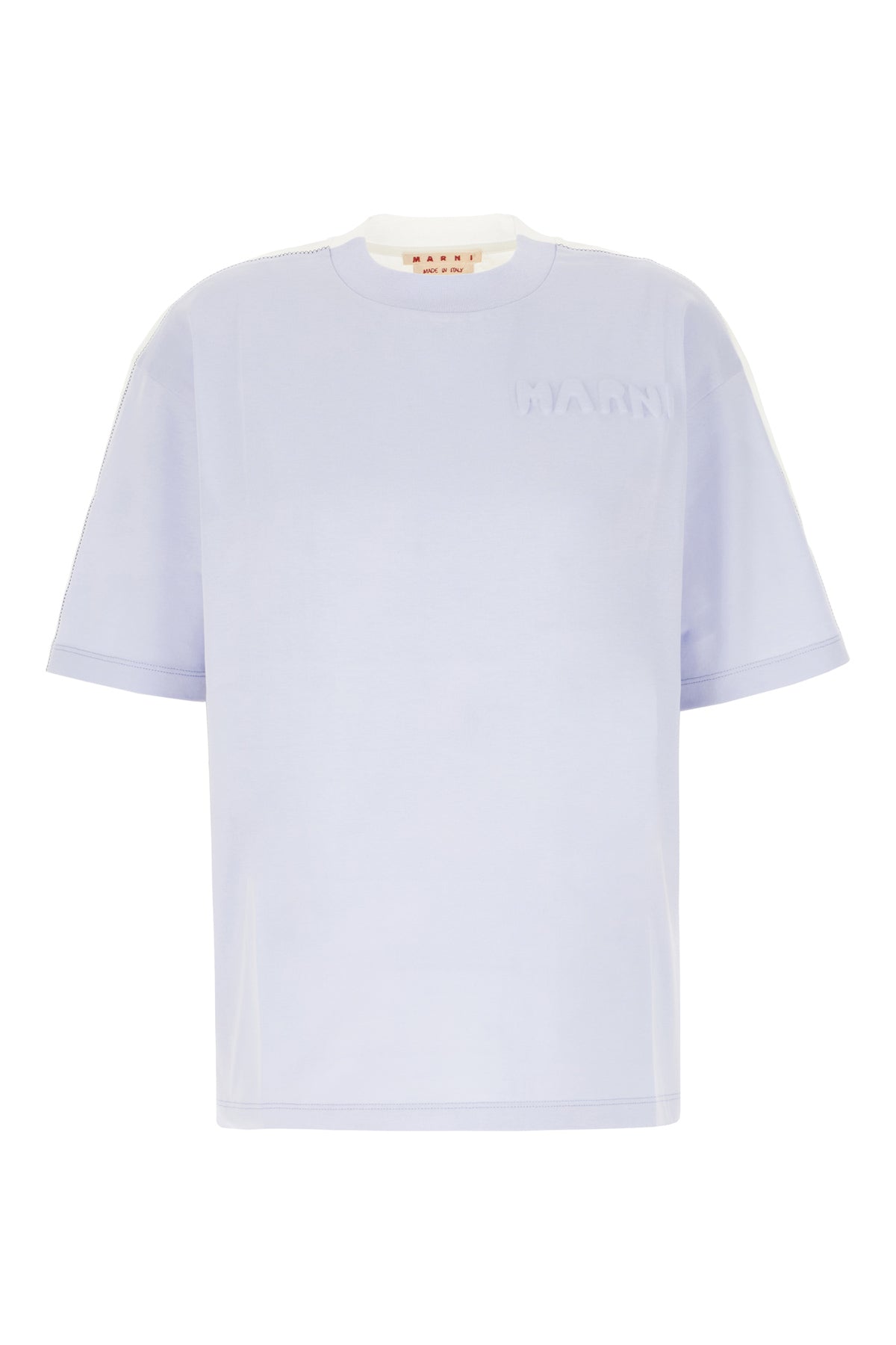 Marni T-shirt oversize in cotone bicolor