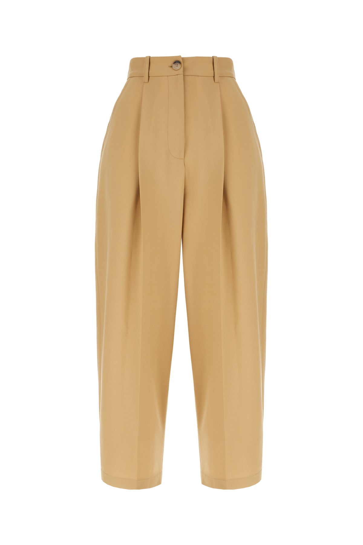 Marni Pantalone in misto poliestere stretch beige