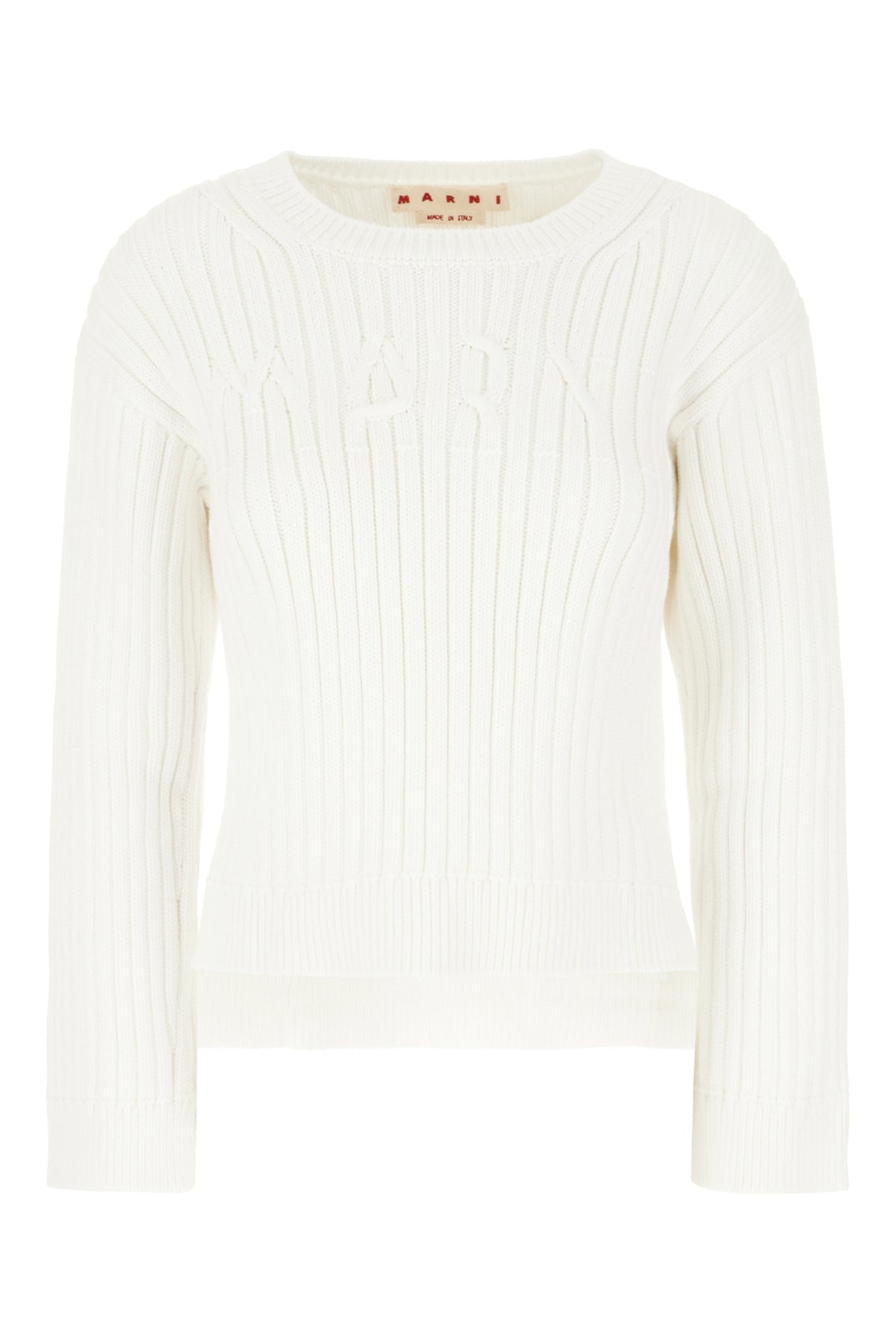 Marni Maglione in misto cotone bianco