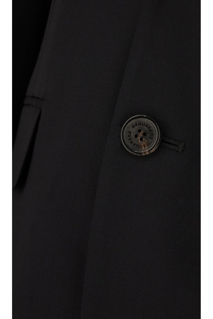 Dsquared2 Completo in lana stretch nero, view 6