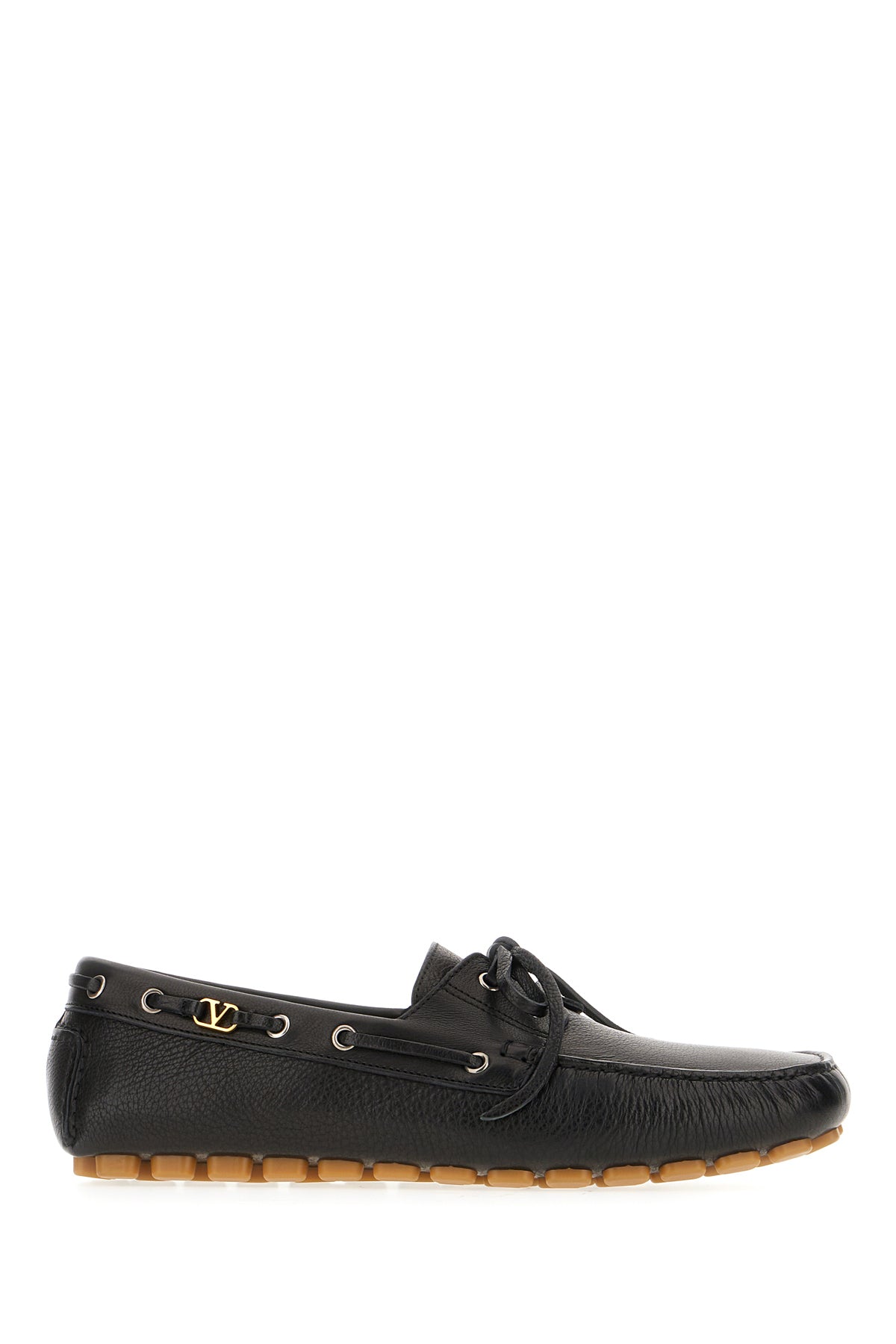 Valentino Garavani Mocassini Driver Fastaway in pelle nera