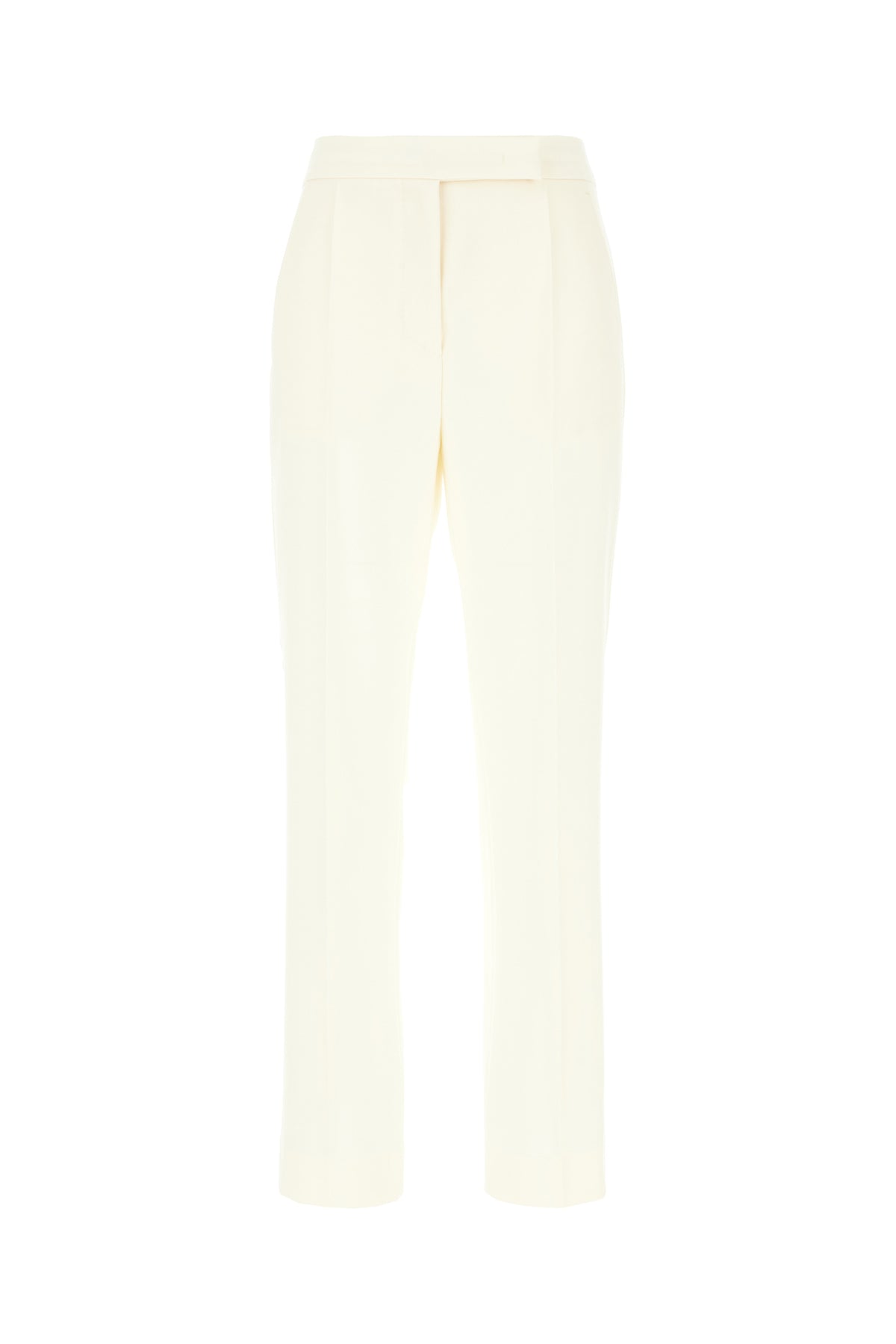 Max Mara Pantalone in misto lana giallo pastello