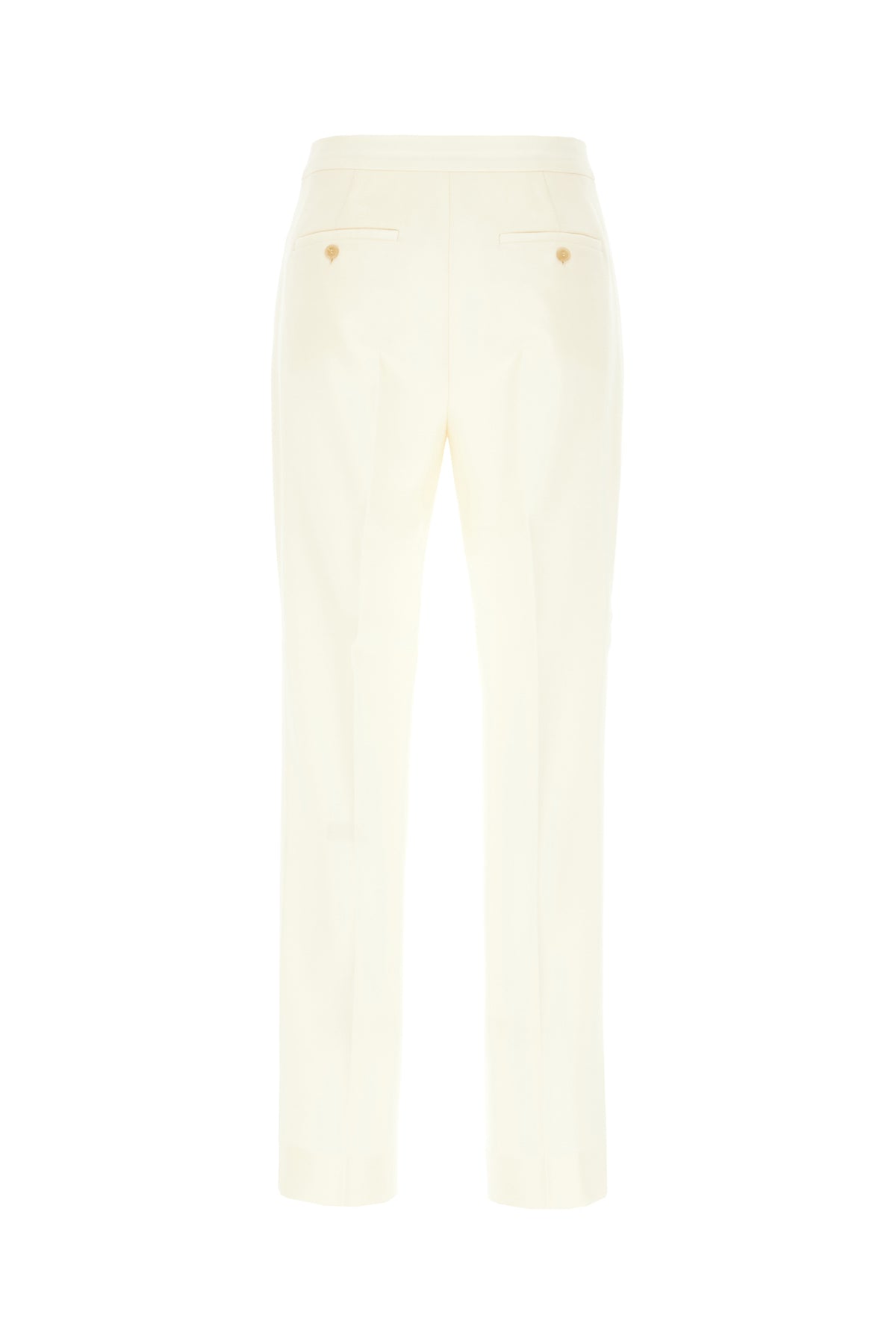 Max Mara Pantalone in misto lana giallo pastello, view 2