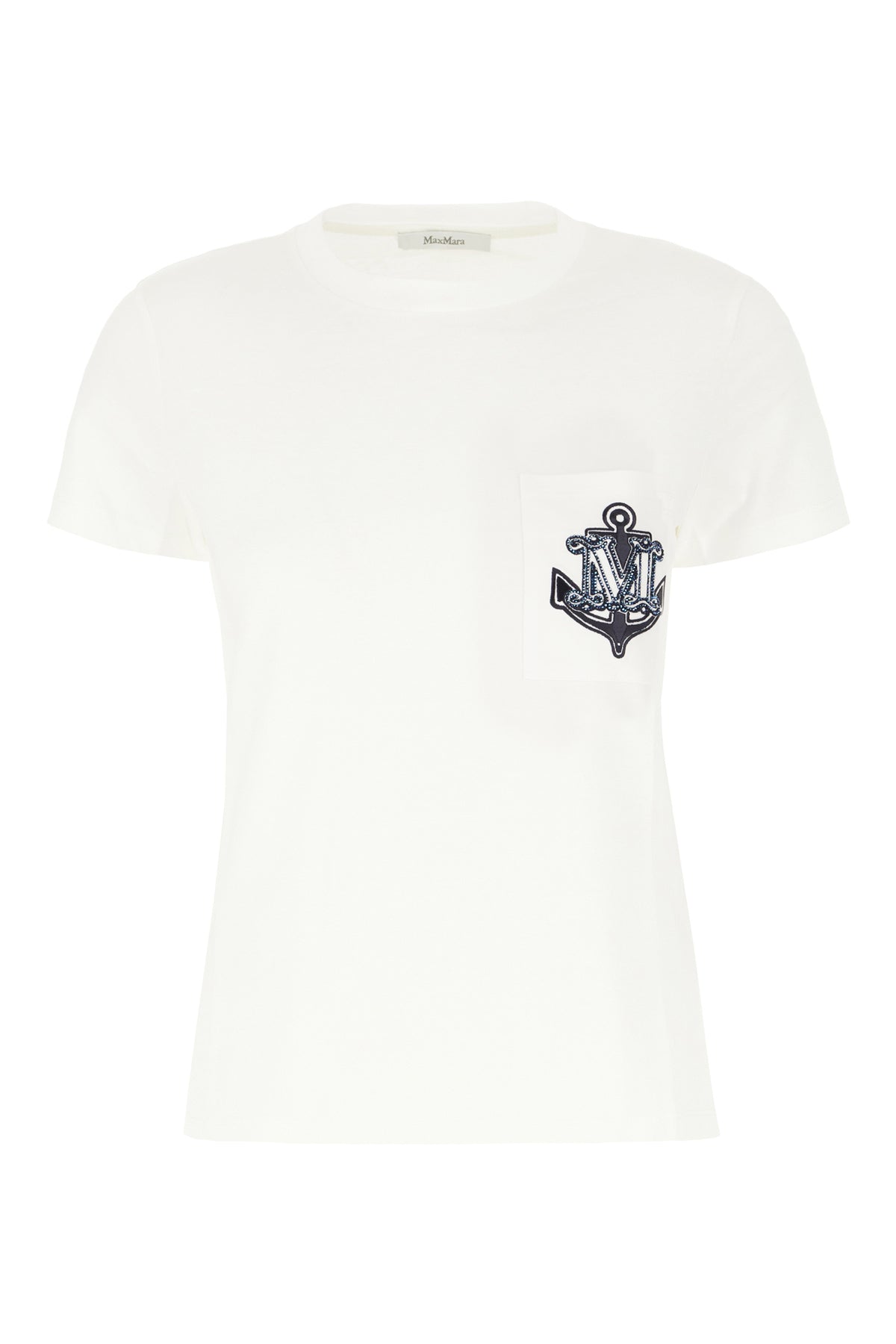 Max Mara T-shirt in cotone bianco