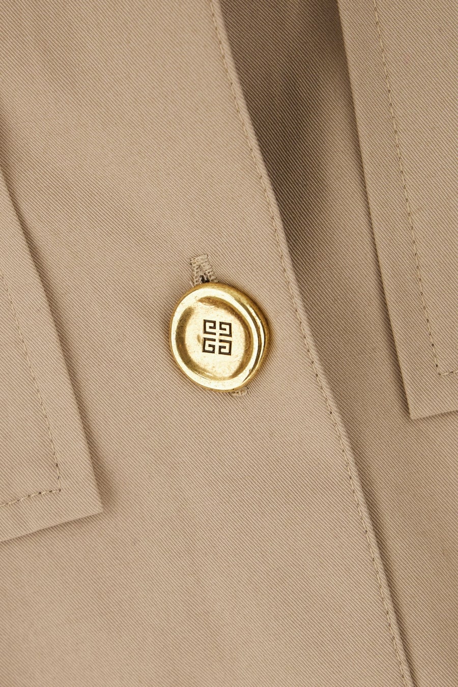 Givenchy Abito chemisier in cotone cappuccino, view 3