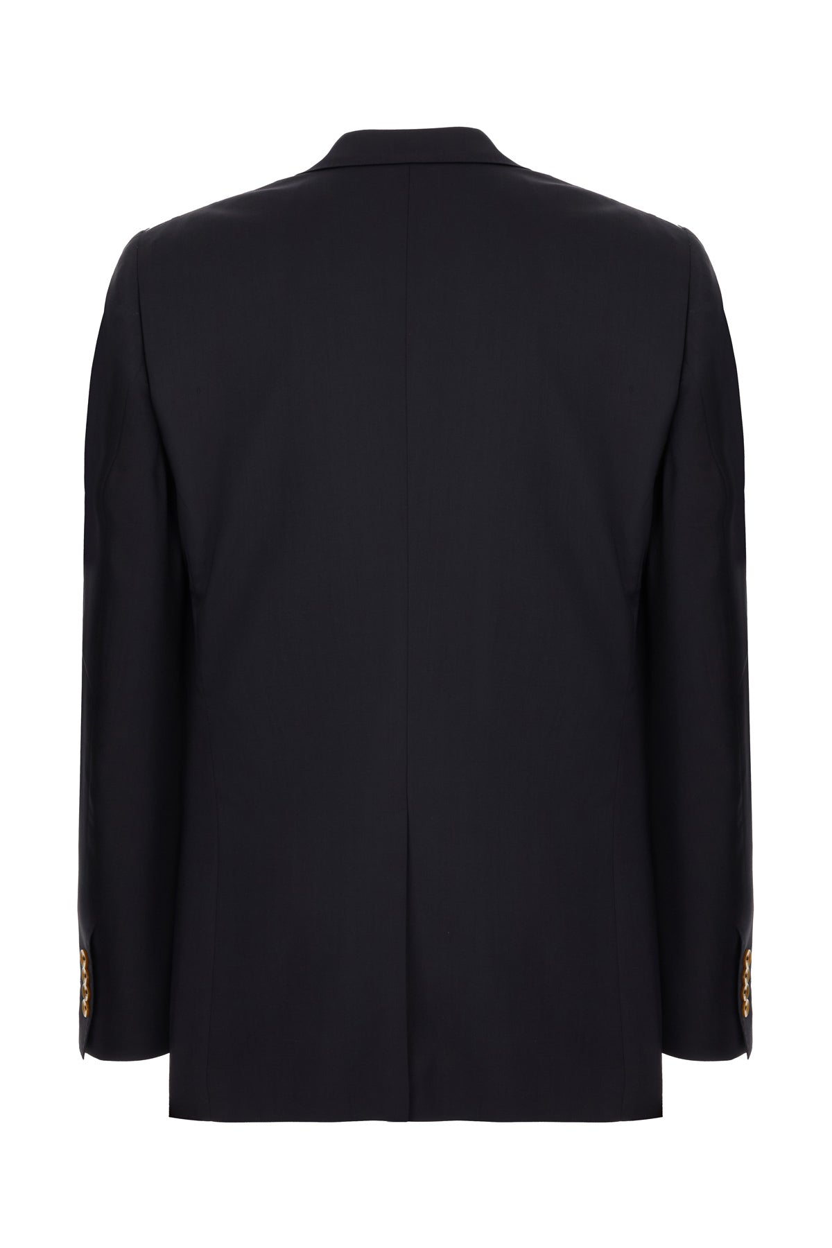 Dolce & Gabbana Giacca in lana stretch blu navy, view 2