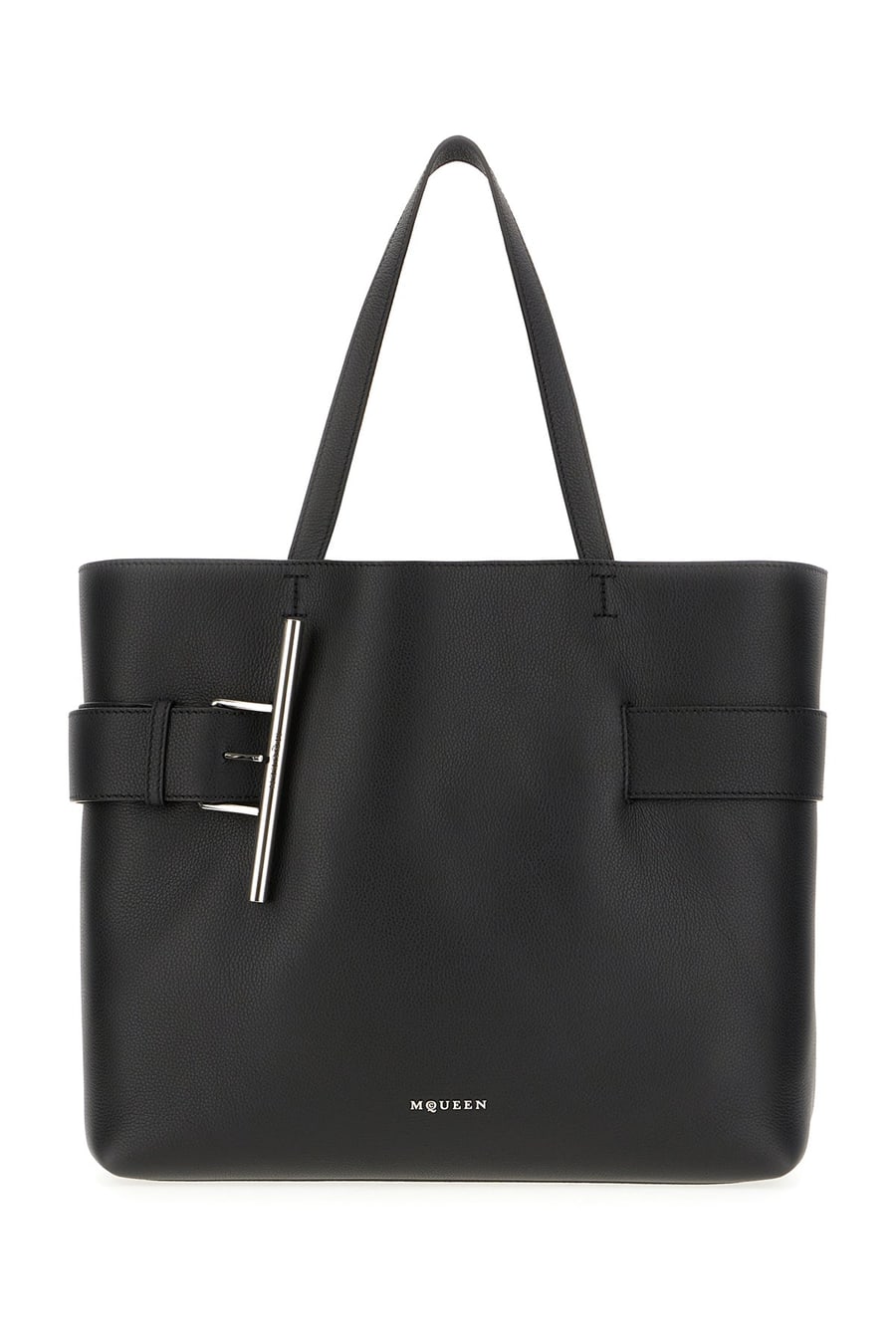 Alexander McQueen Borsa shopping in pelle nera