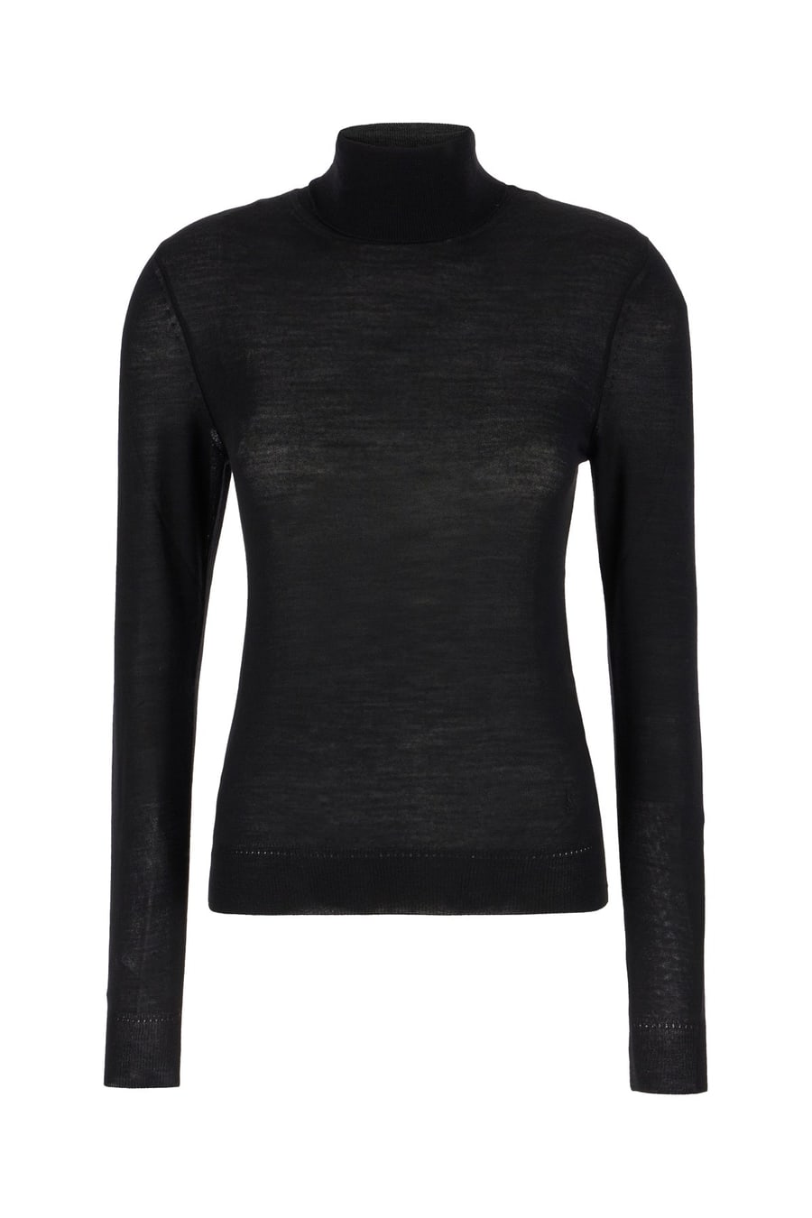 Saint Laurent Top in lana nera