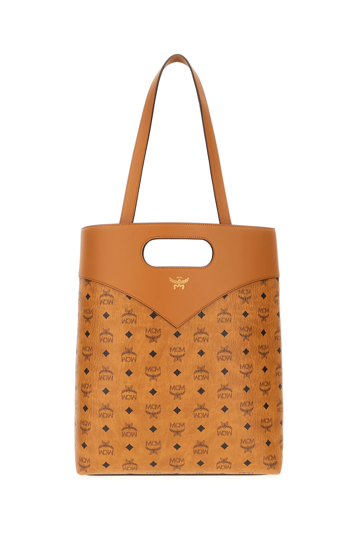 MCM Borsa shopping Diamond in simil pelle stampata