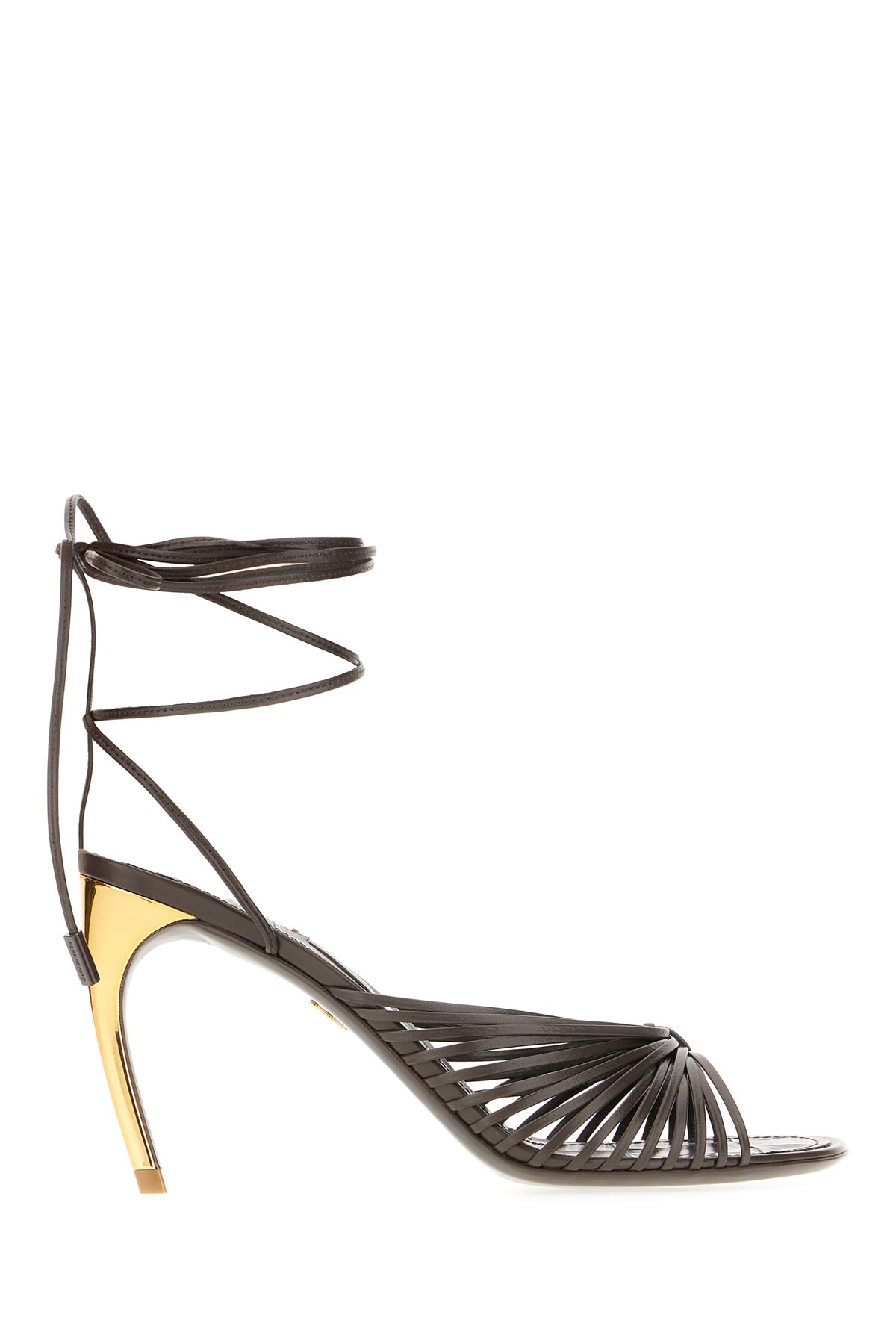 Ferragamo Sandali in pelle cioccolato