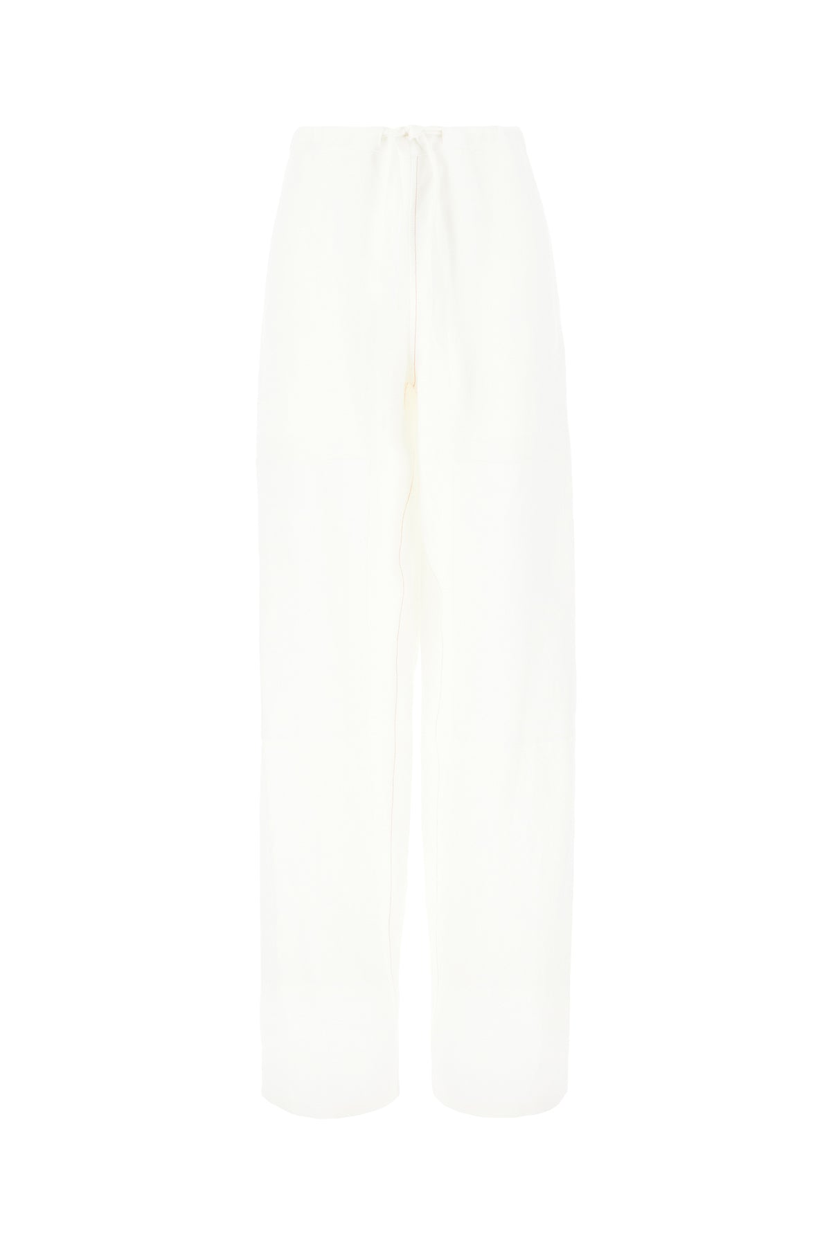 Ferragamo Pantalone in misto viscosa bianca