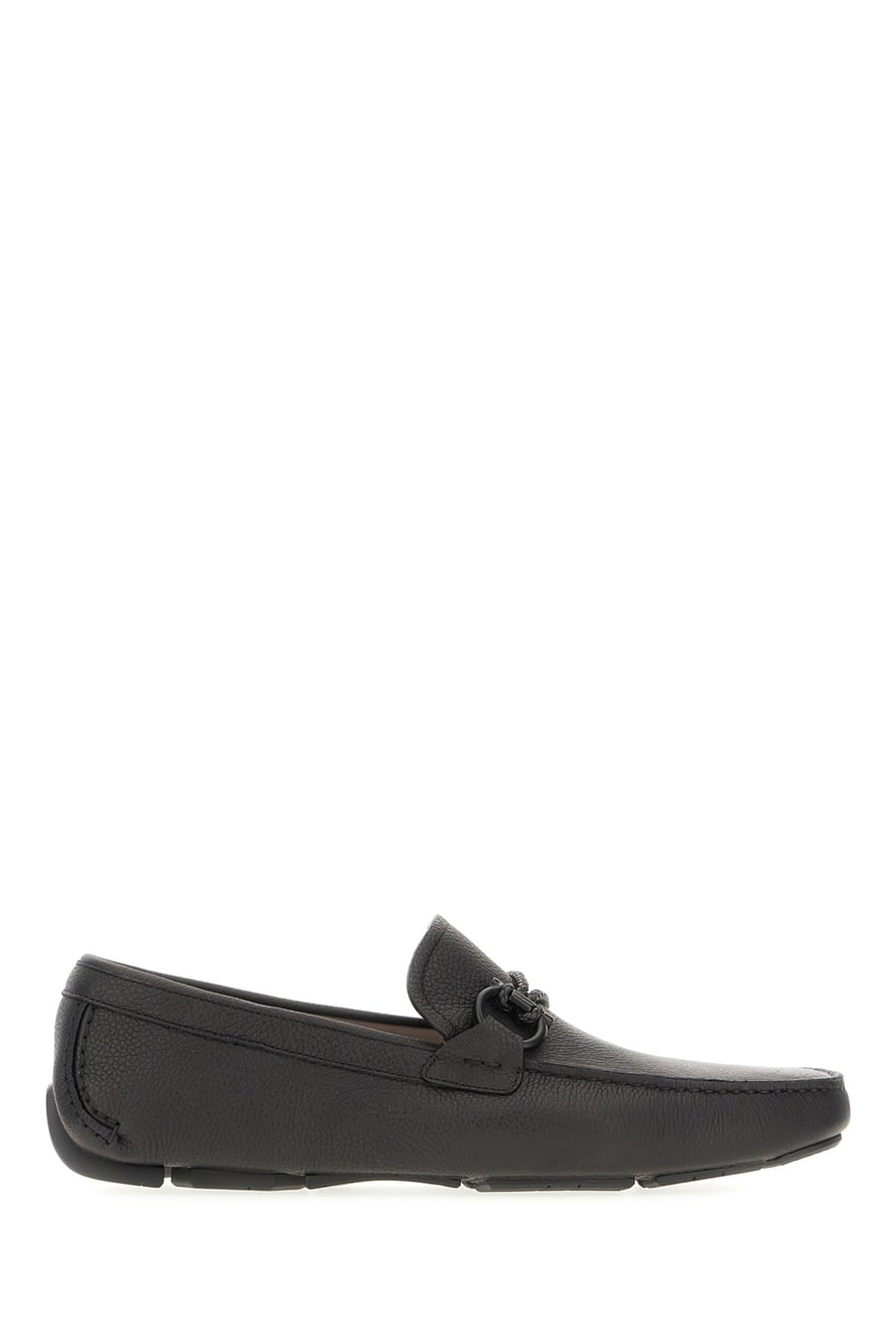 Ferragamo Mocassini Front in pelle nera