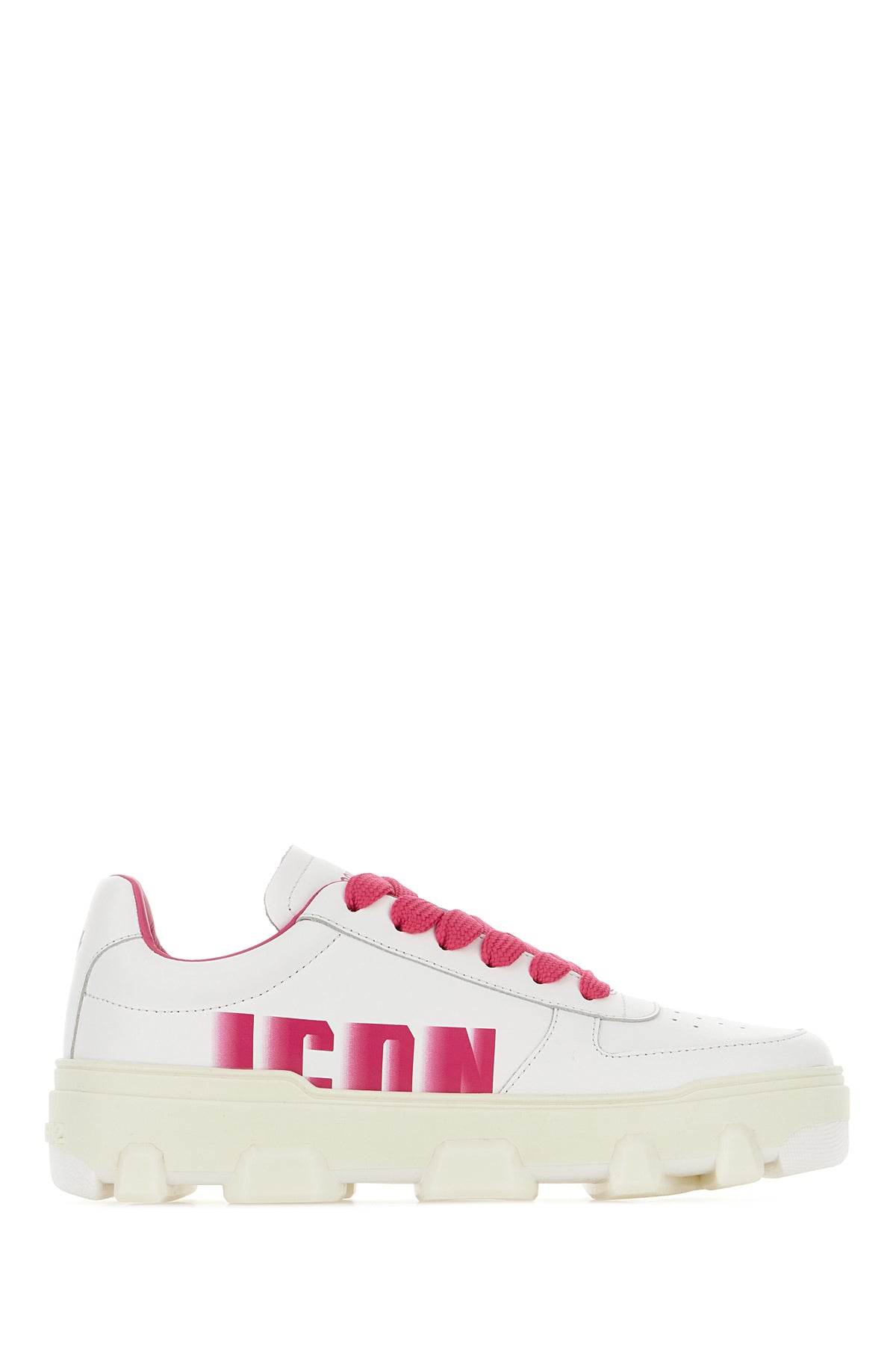 Dsquared2 Sneakers Basket in pelle bianca