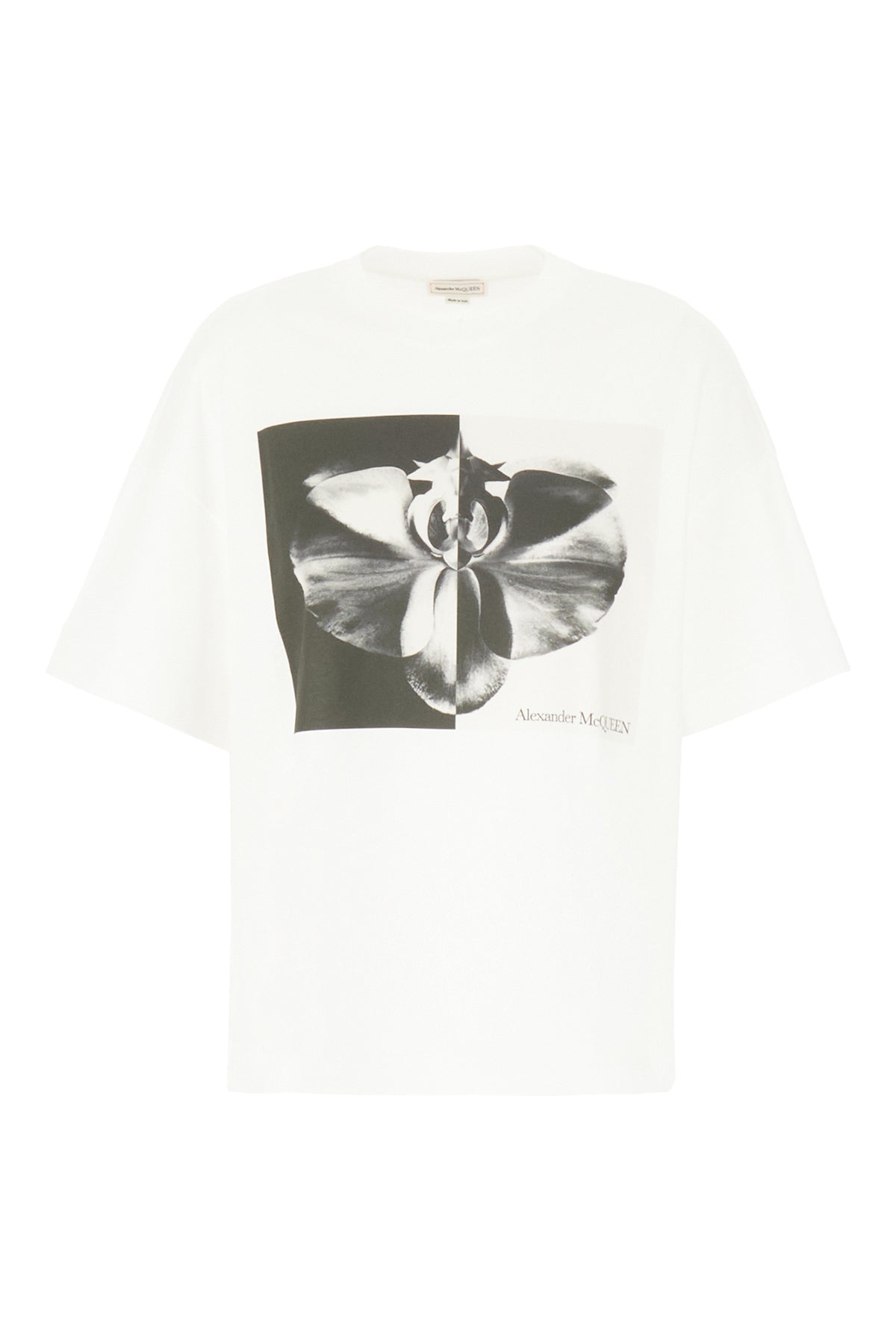 Alexander McQueen T-shirt oversize in cotone bianco