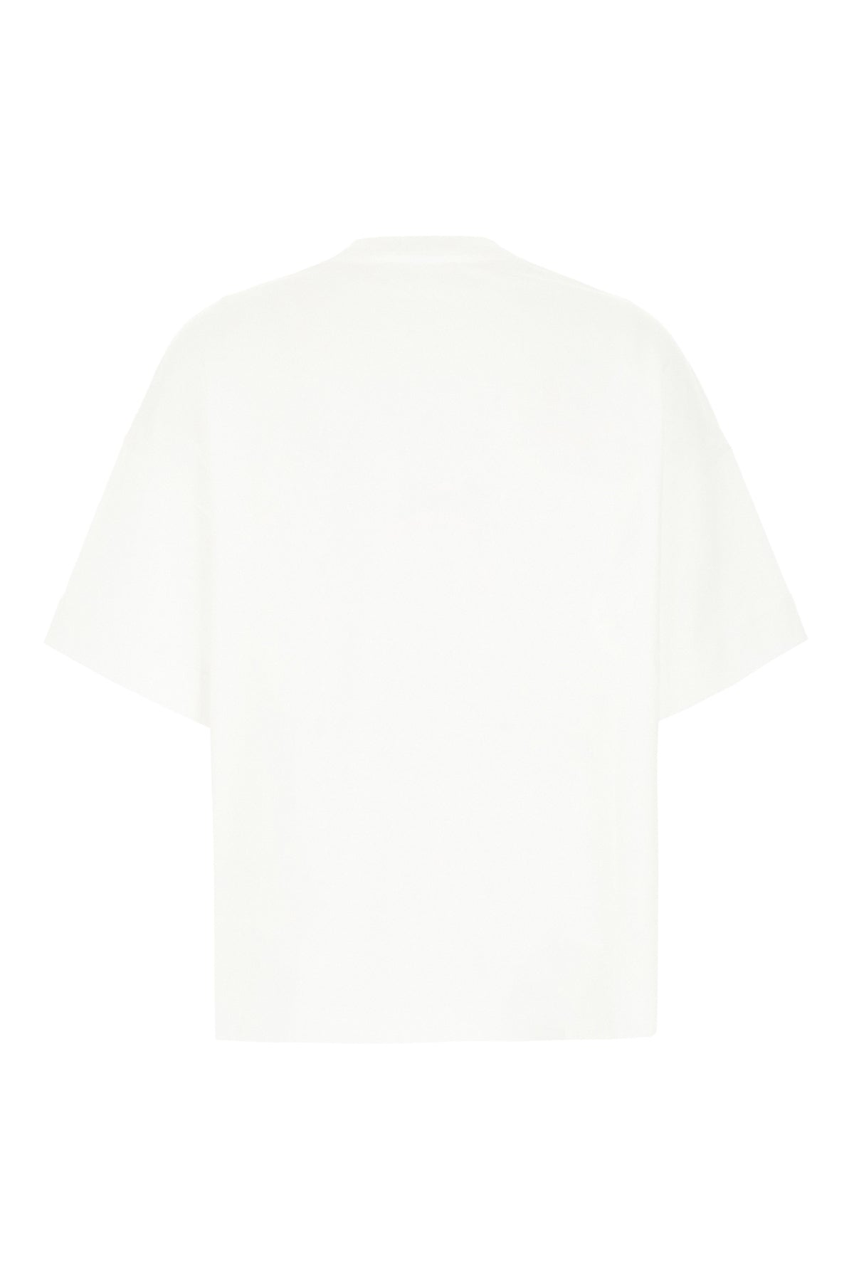 Alexander McQueen T-shirt oversize in cotone bianco, view 2