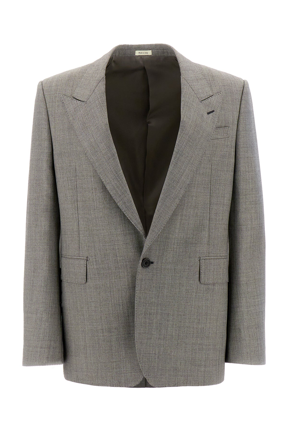 Alexander McQueen Giacca in lana grigia