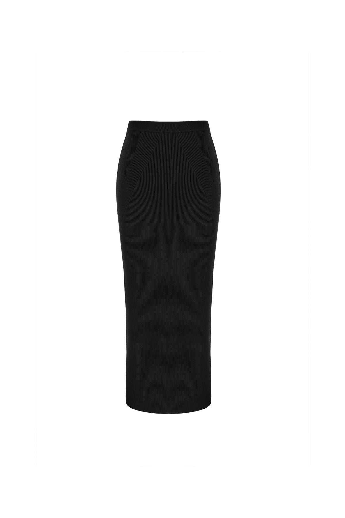 Alexander McQueen Gonna in misto lana nera