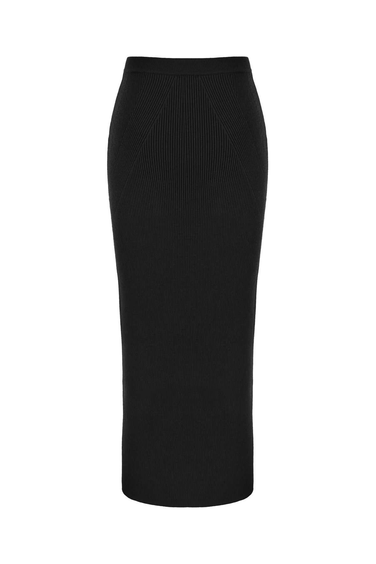 Alexander McQueen Gonna in misto lana nera, view 2