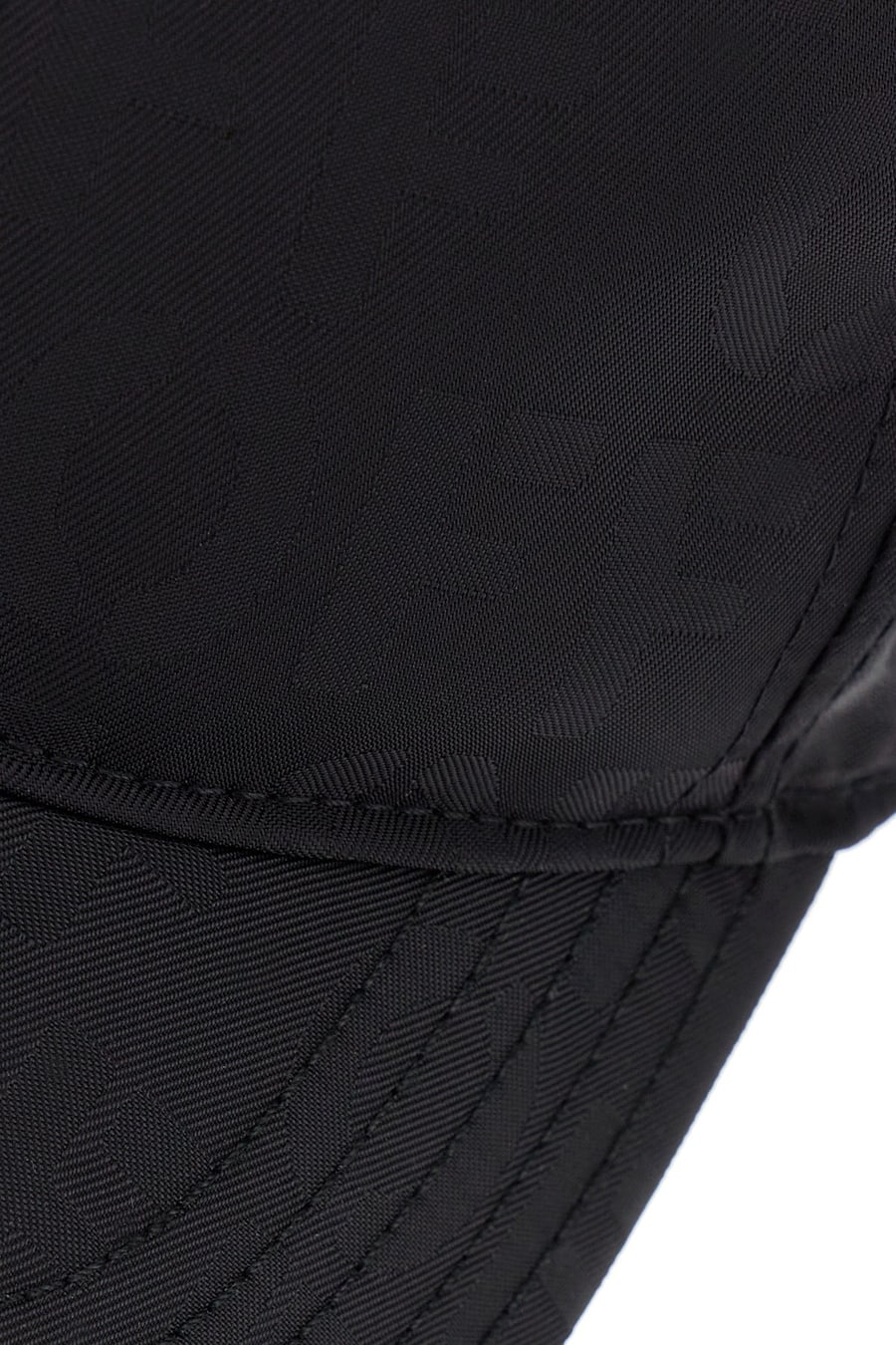 Off-White Cappello da baseball in nylon nero, view 4