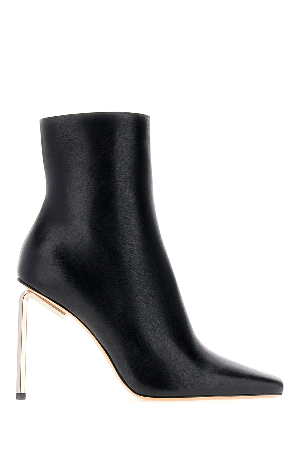 Off-White Stivaletti Allen Frame in pelle nera