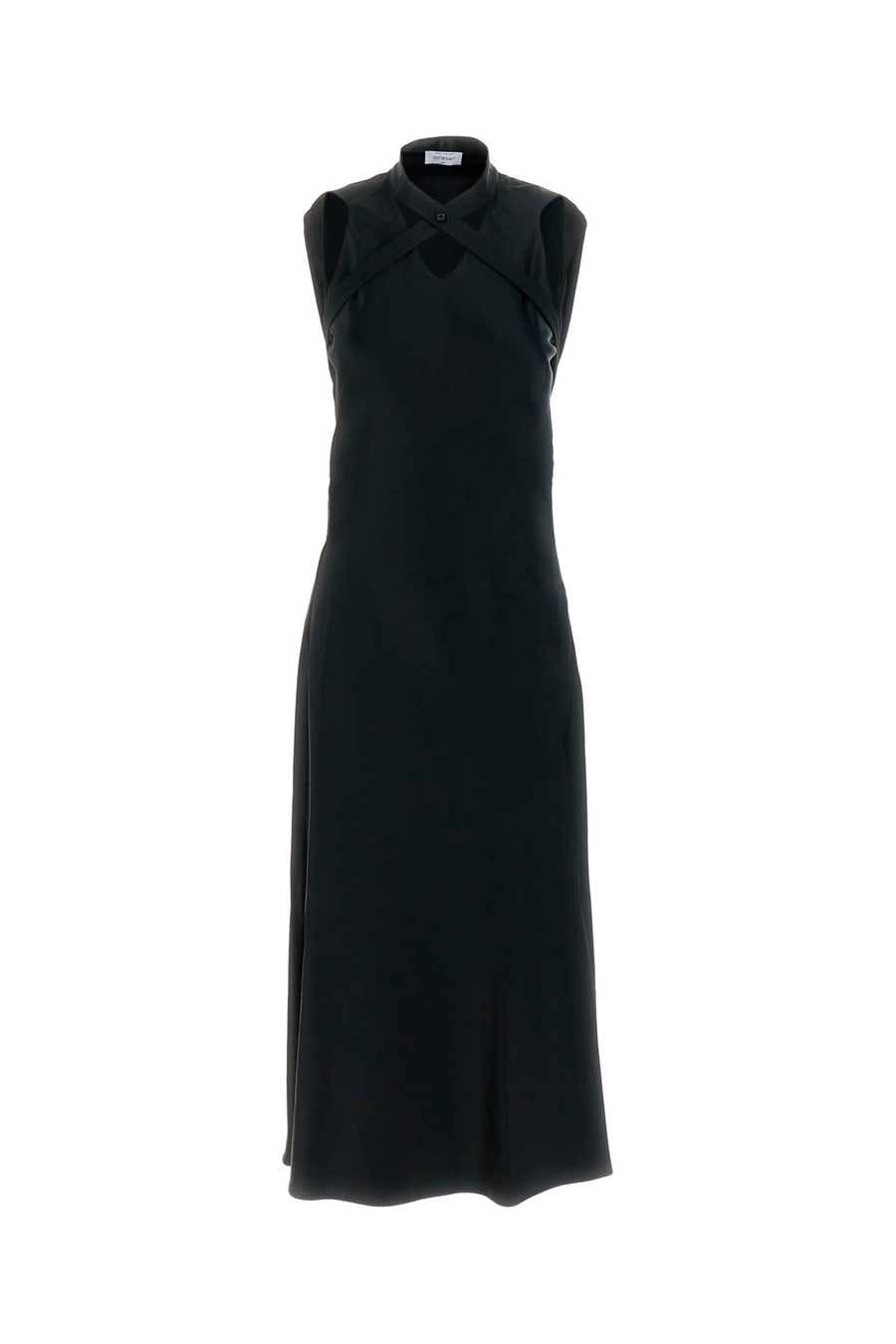 Off-White Abito in raso nero