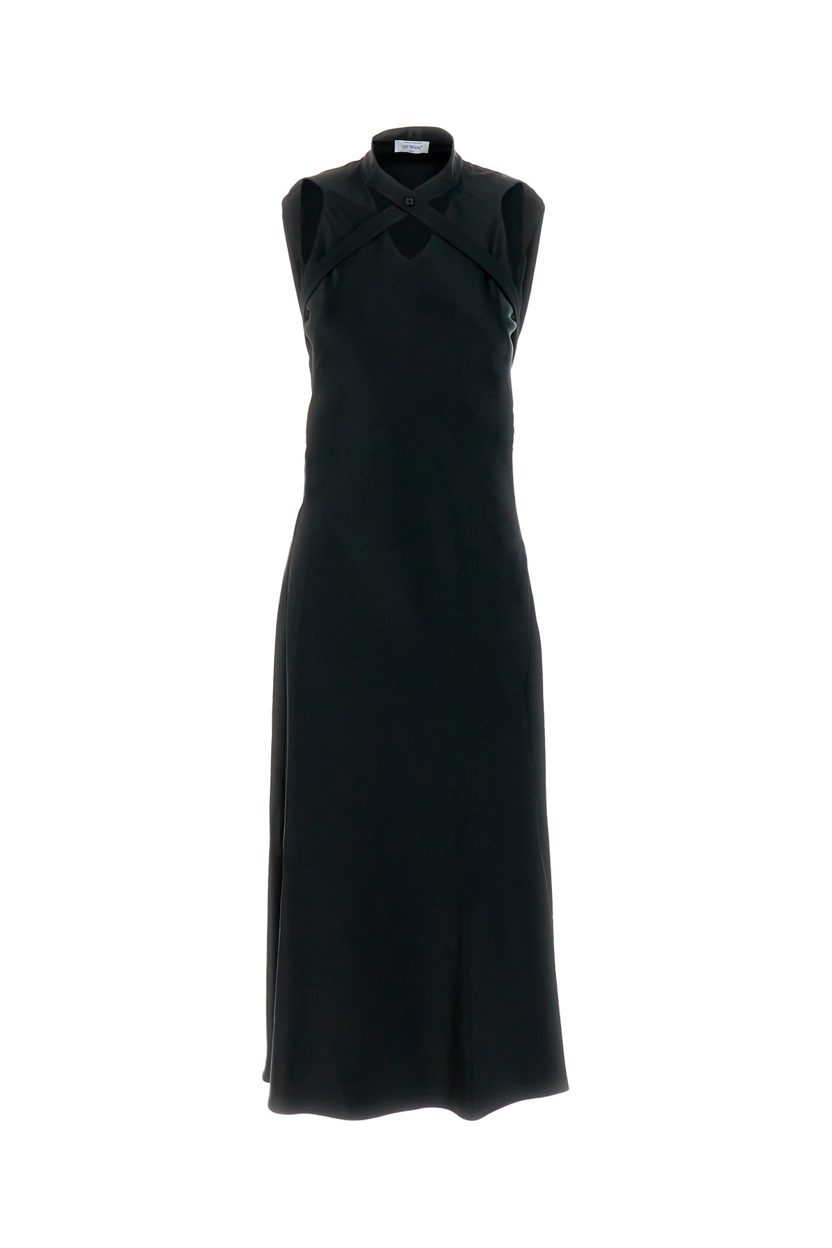 Off-White Abito in raso nero