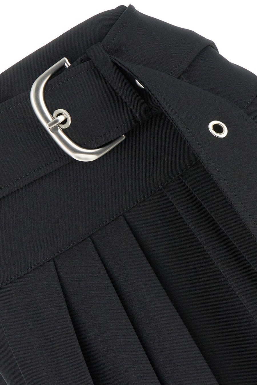 Off-White Gonna in poliestere nero, view 3
