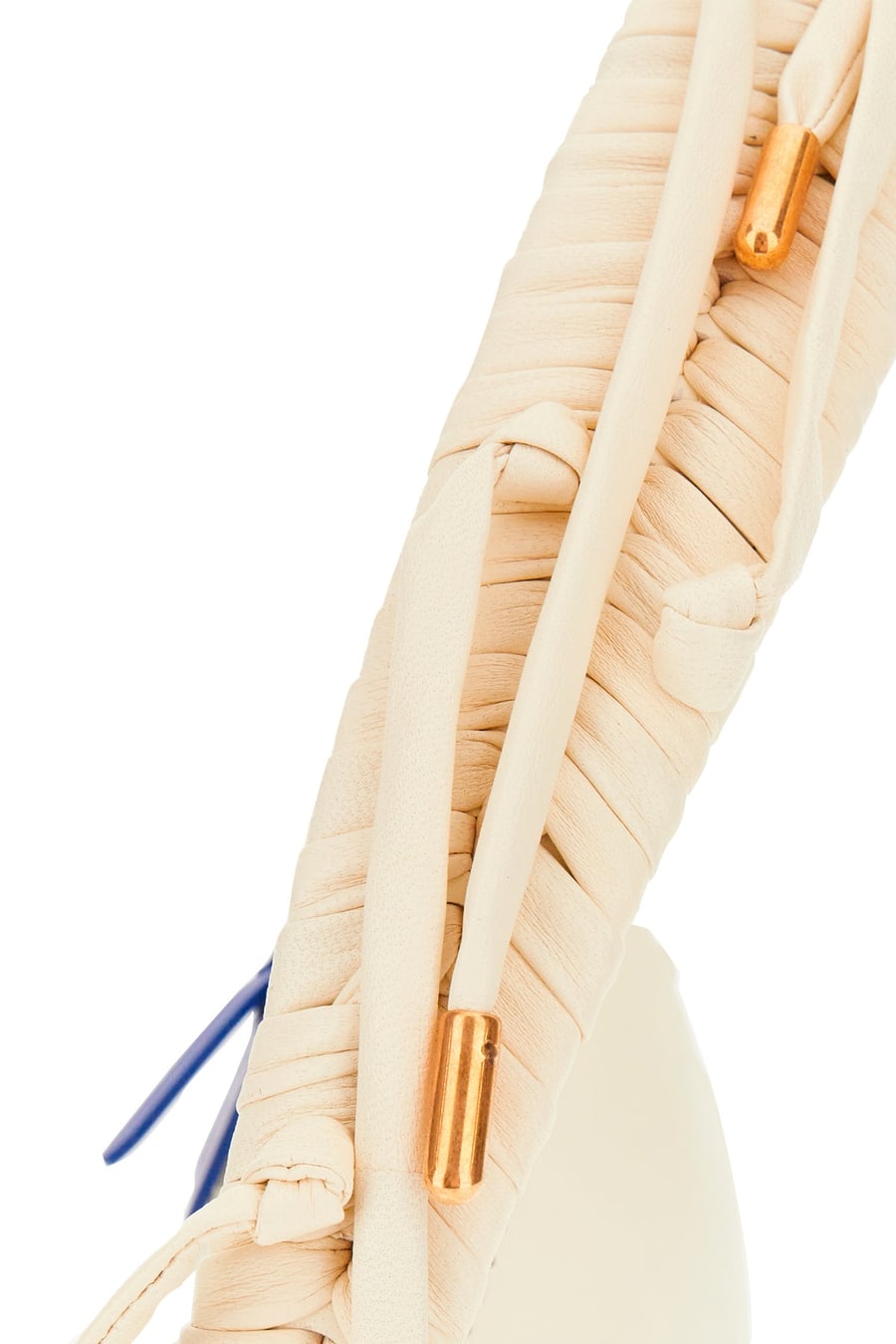 Off-White Borsa a spalla Edge in pelle avorio, view 4
